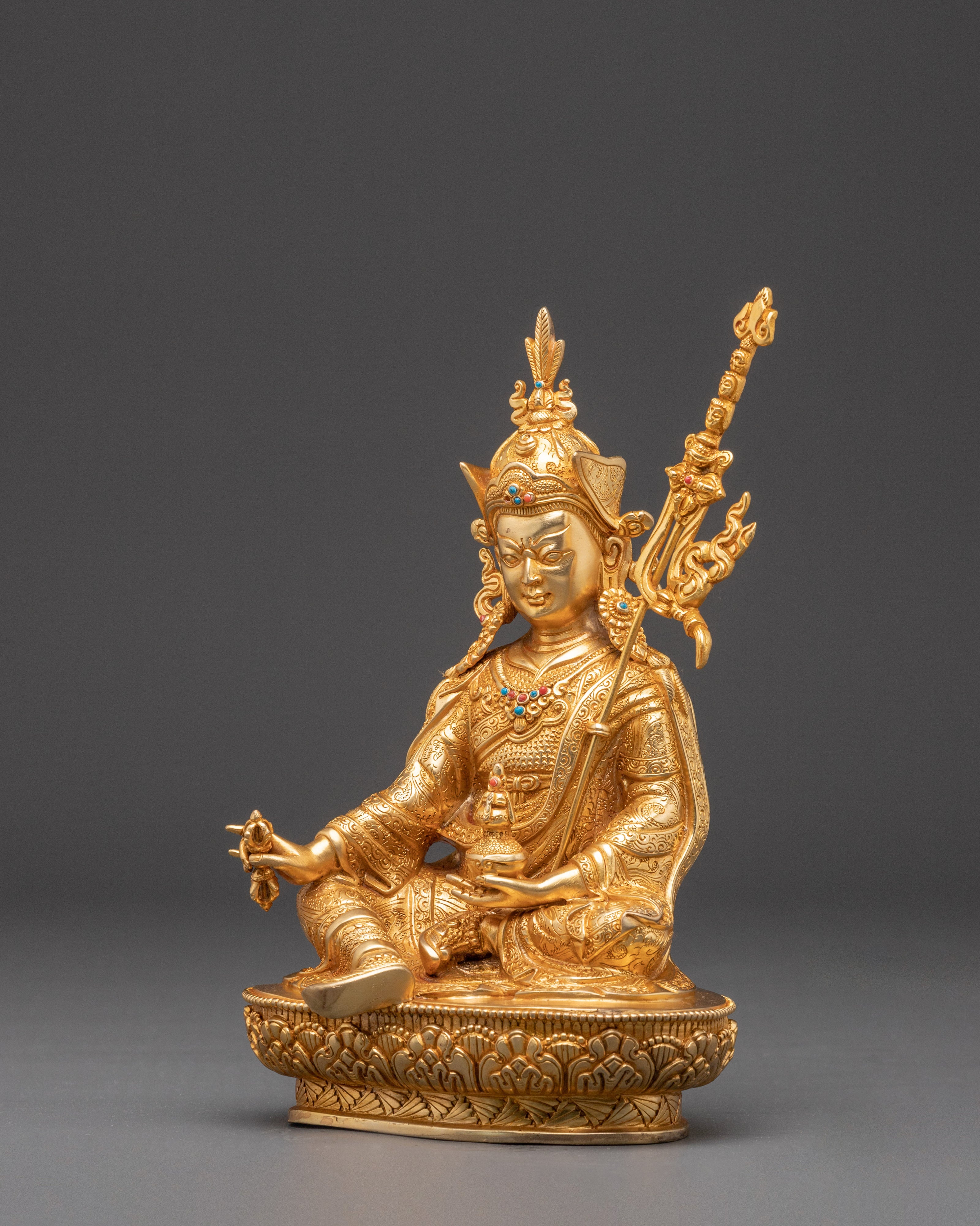 Padmasambhava Sculpture | Tibetan Guru Rinpoche Statue