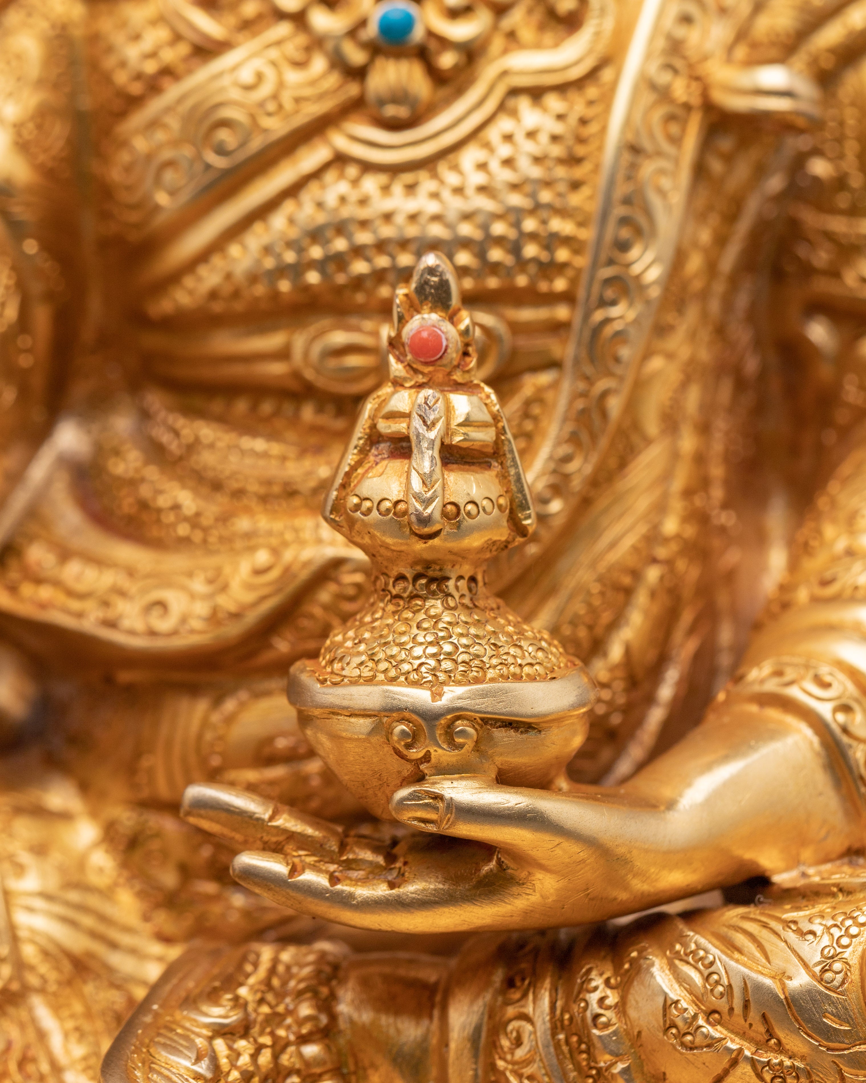 Padmasambhava Sculpture | Tibetan Guru Rinpoche Statue