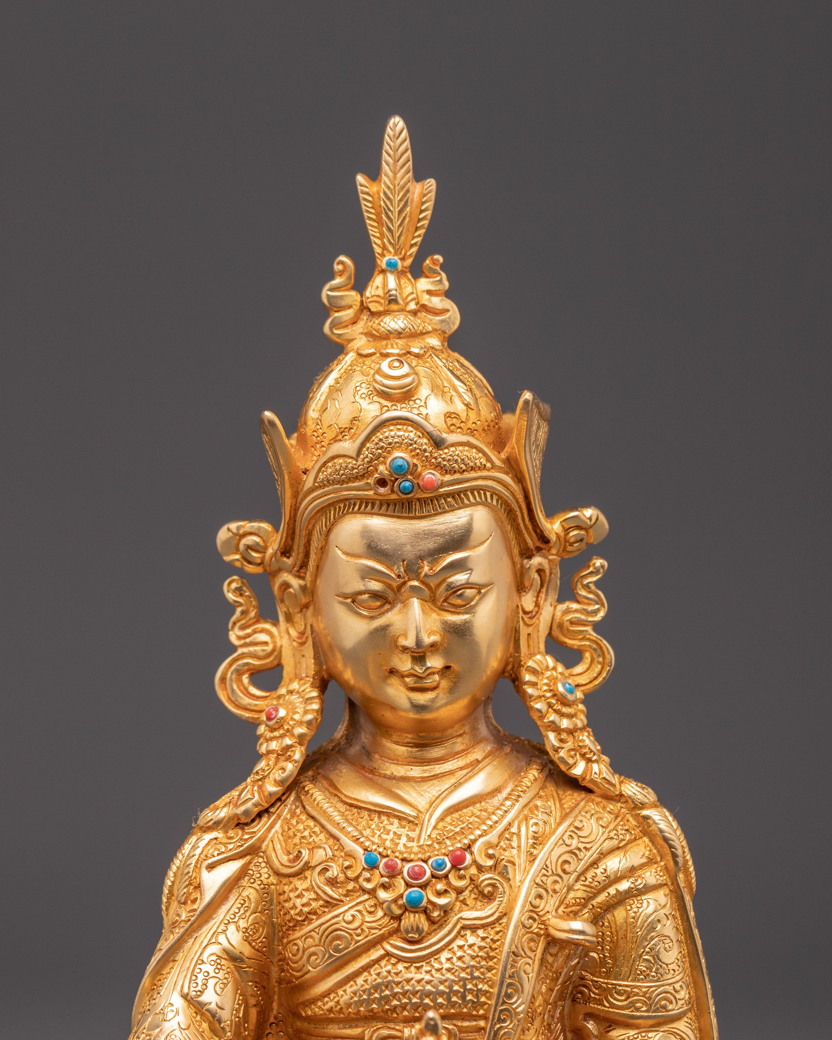 Padmasambhava Sculpture | Tibetan Guru Rinpoche Statue