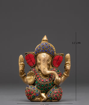 Hindu God Ganesha Statue | Handcrafted Ganesha Idol for Meditation & Blessings