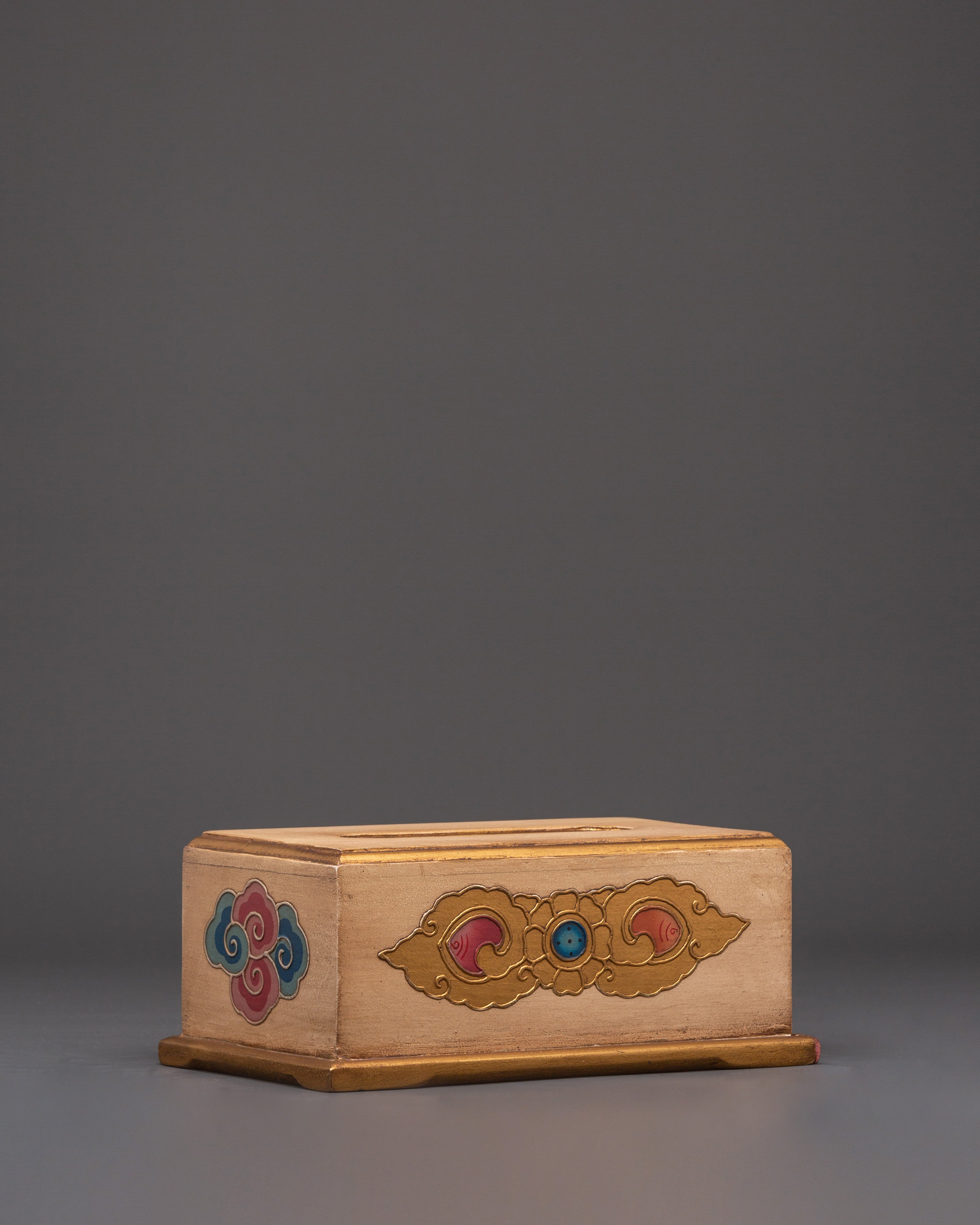 Wooden Napkin Holder | Hand Painted with Acrylic Color