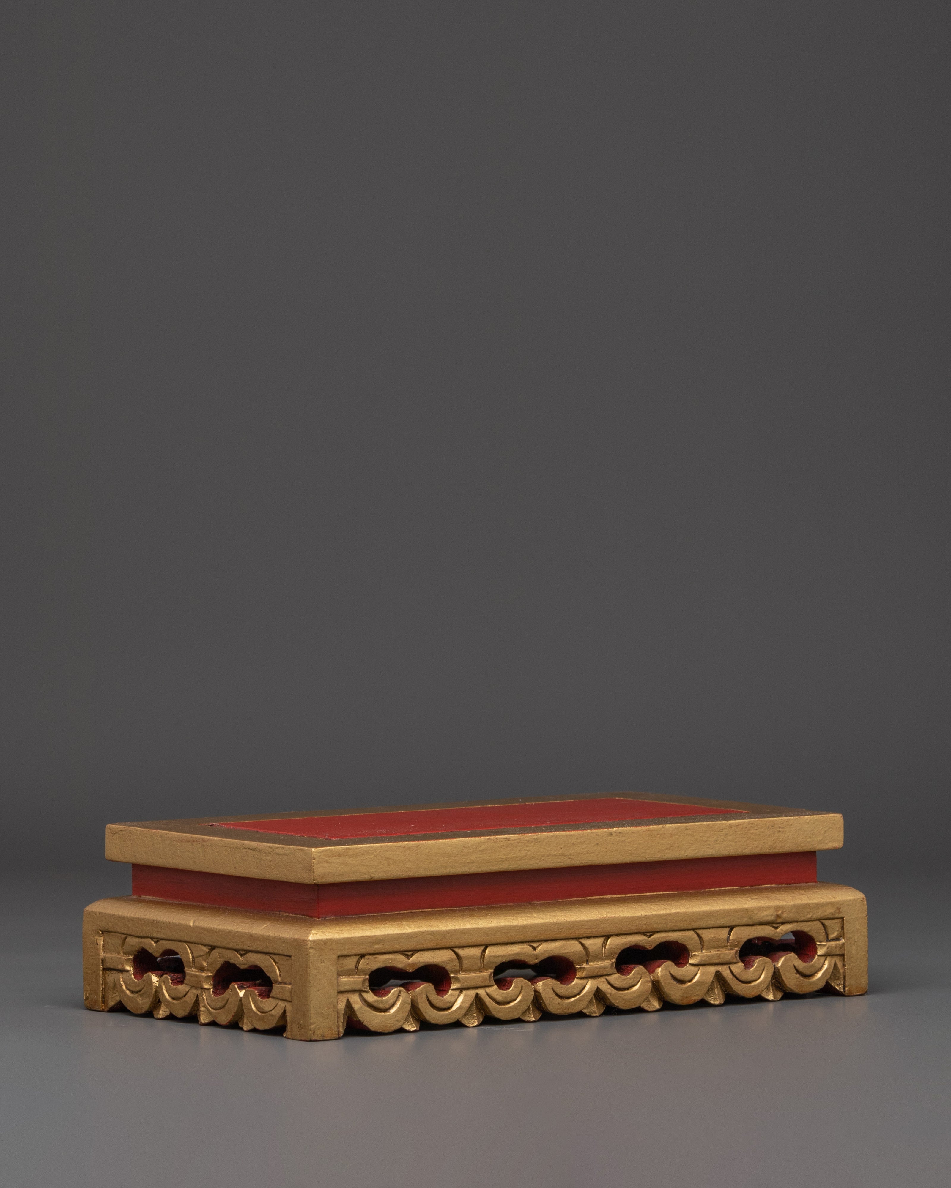 Figurine Display Base | Wooden & Acrylic Showcase Stand