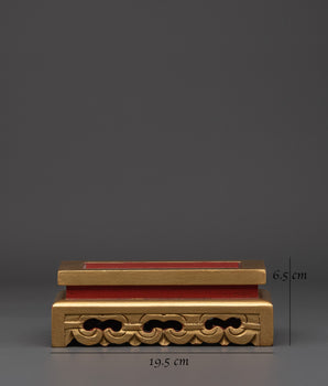 Handcrafted Wood Base with Acrylic Finish | Sculpture Display Base