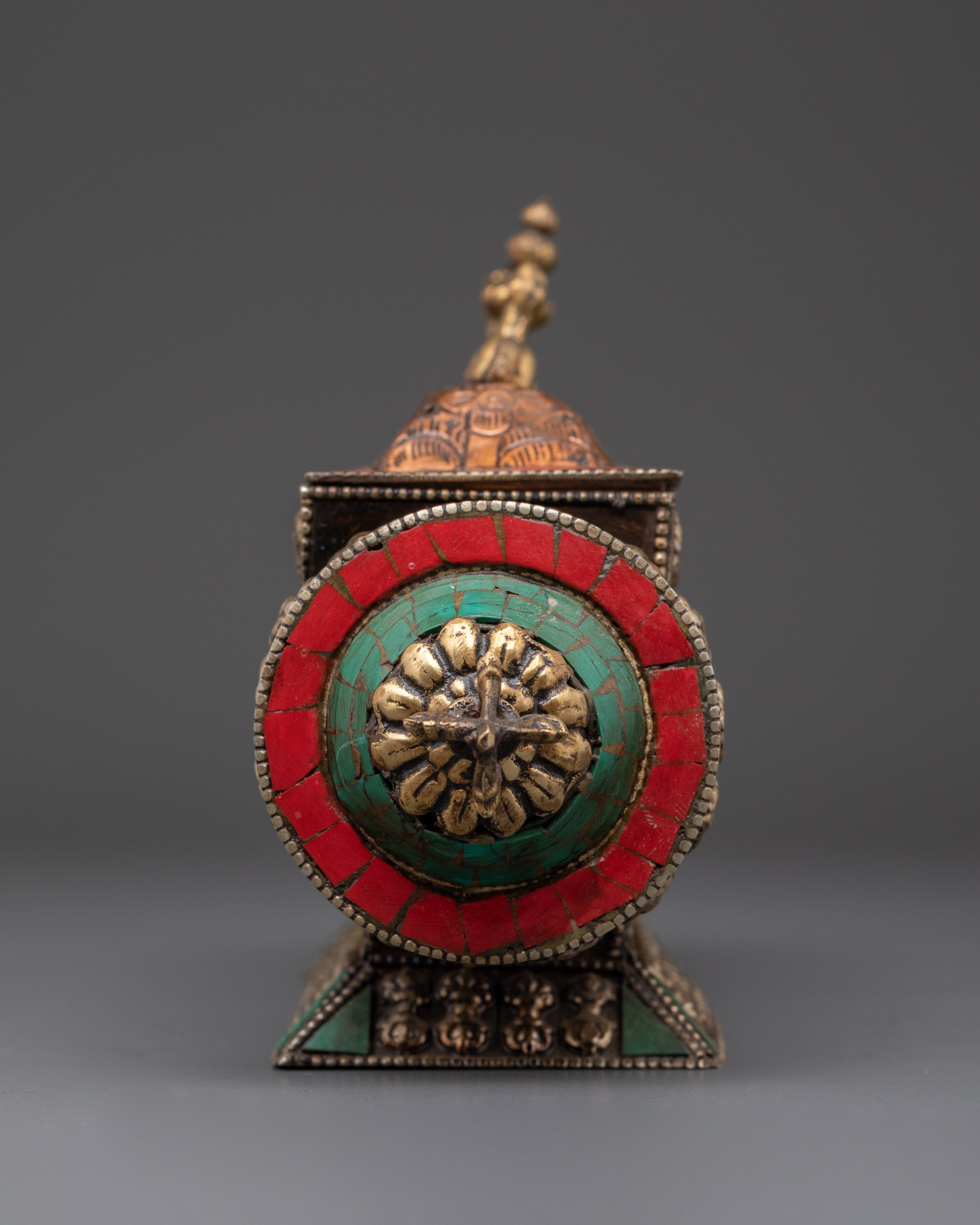 Tibetan Handcrafted Brass Incense Burner | Buddhist Ritual & Meditation Altar Decor