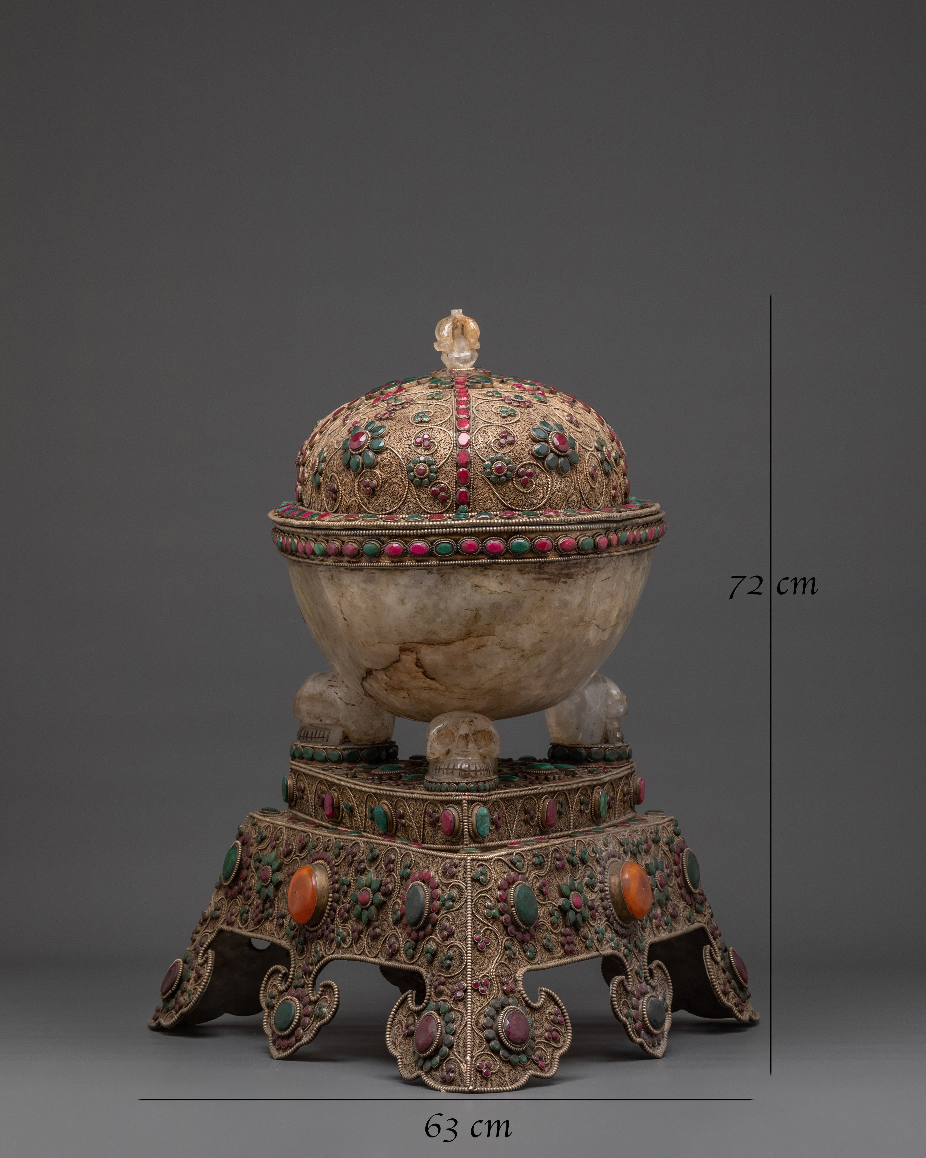 Crystal Kapala | Tibetan Ritual Skull Cup