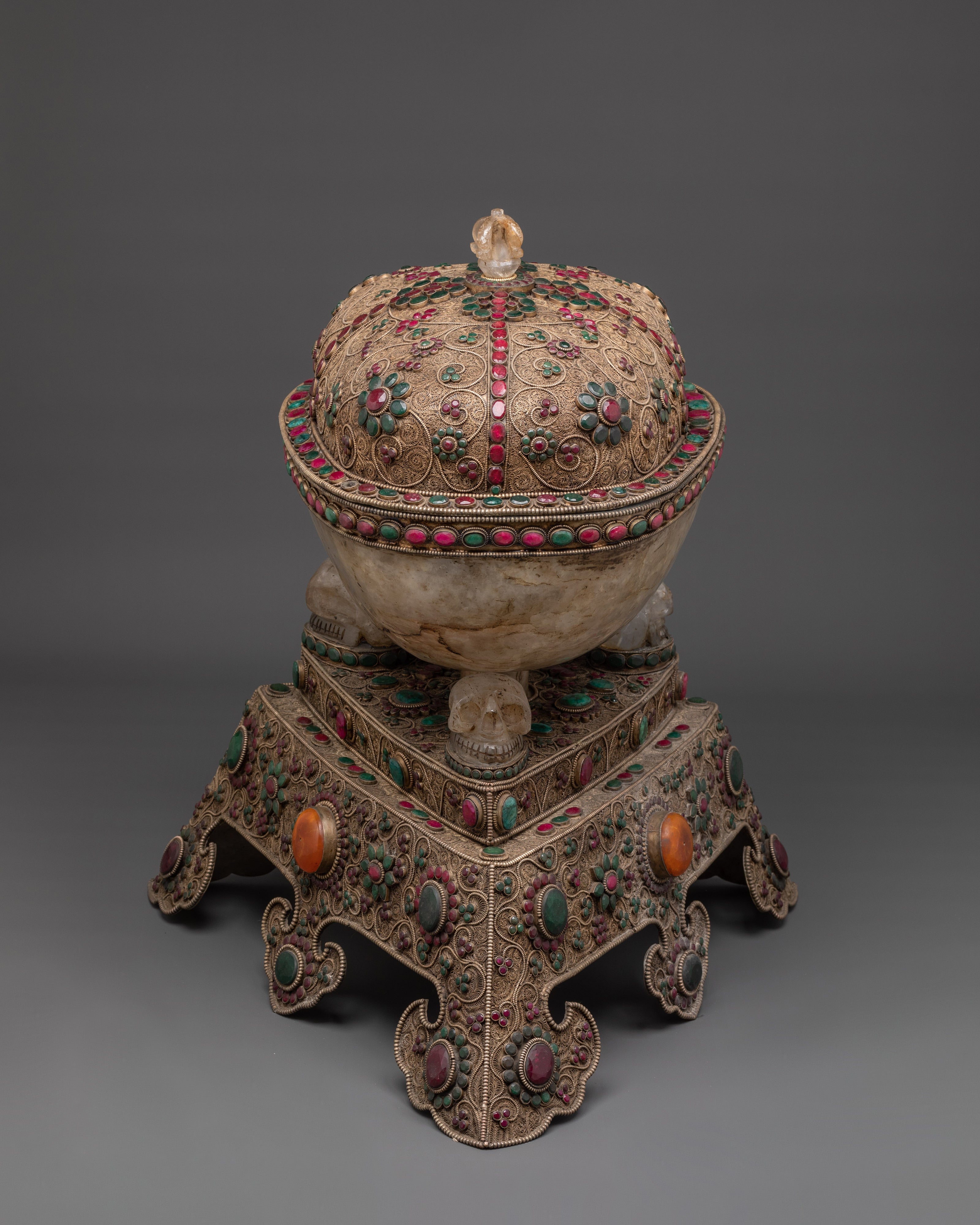 Crystal Kapala | Tibetan Ritual Skull Cup