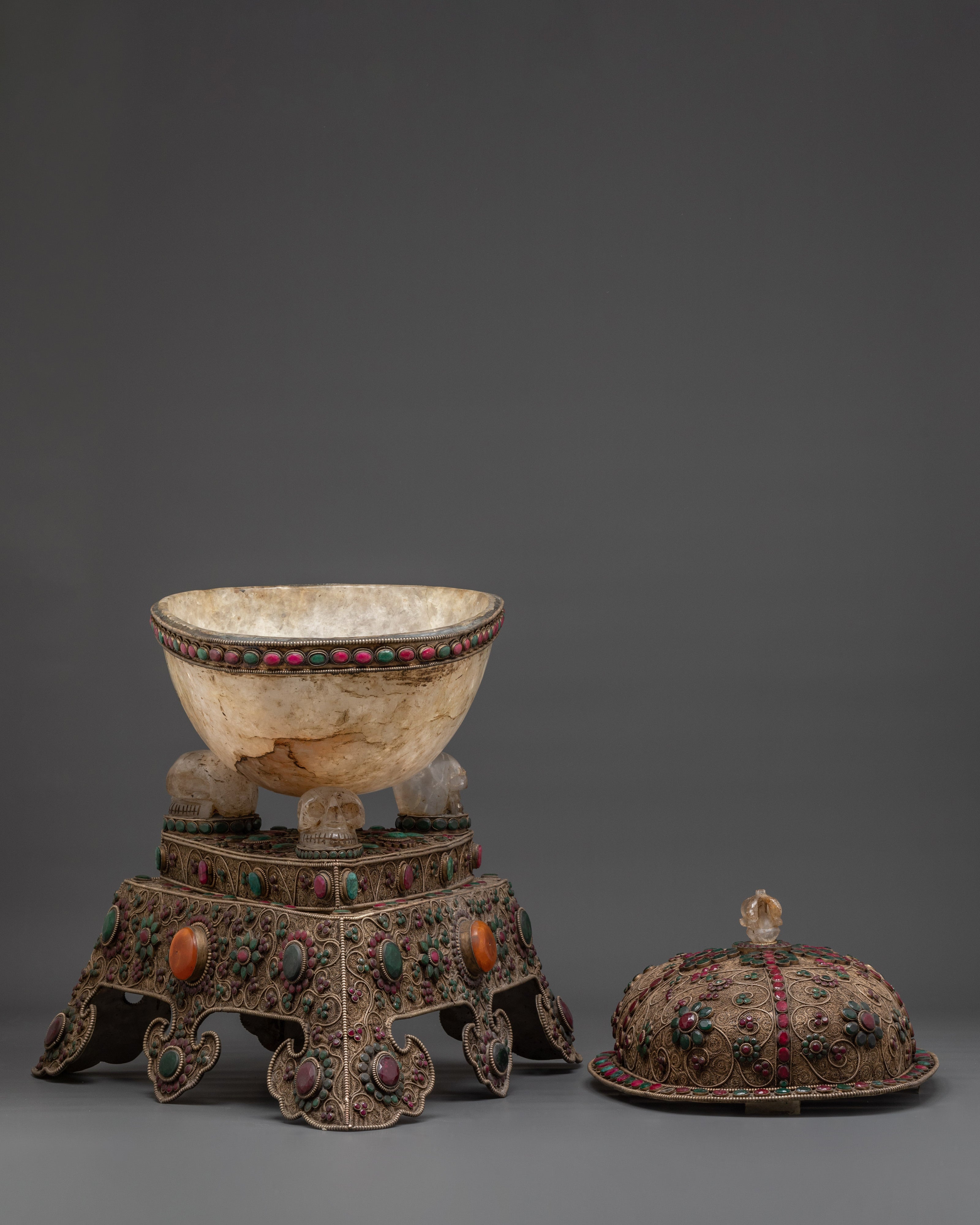 Crystal Kapala | Tibetan Ritual Skull Cup