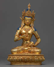 Vajrasattva 24k Gold Gilded Statue
