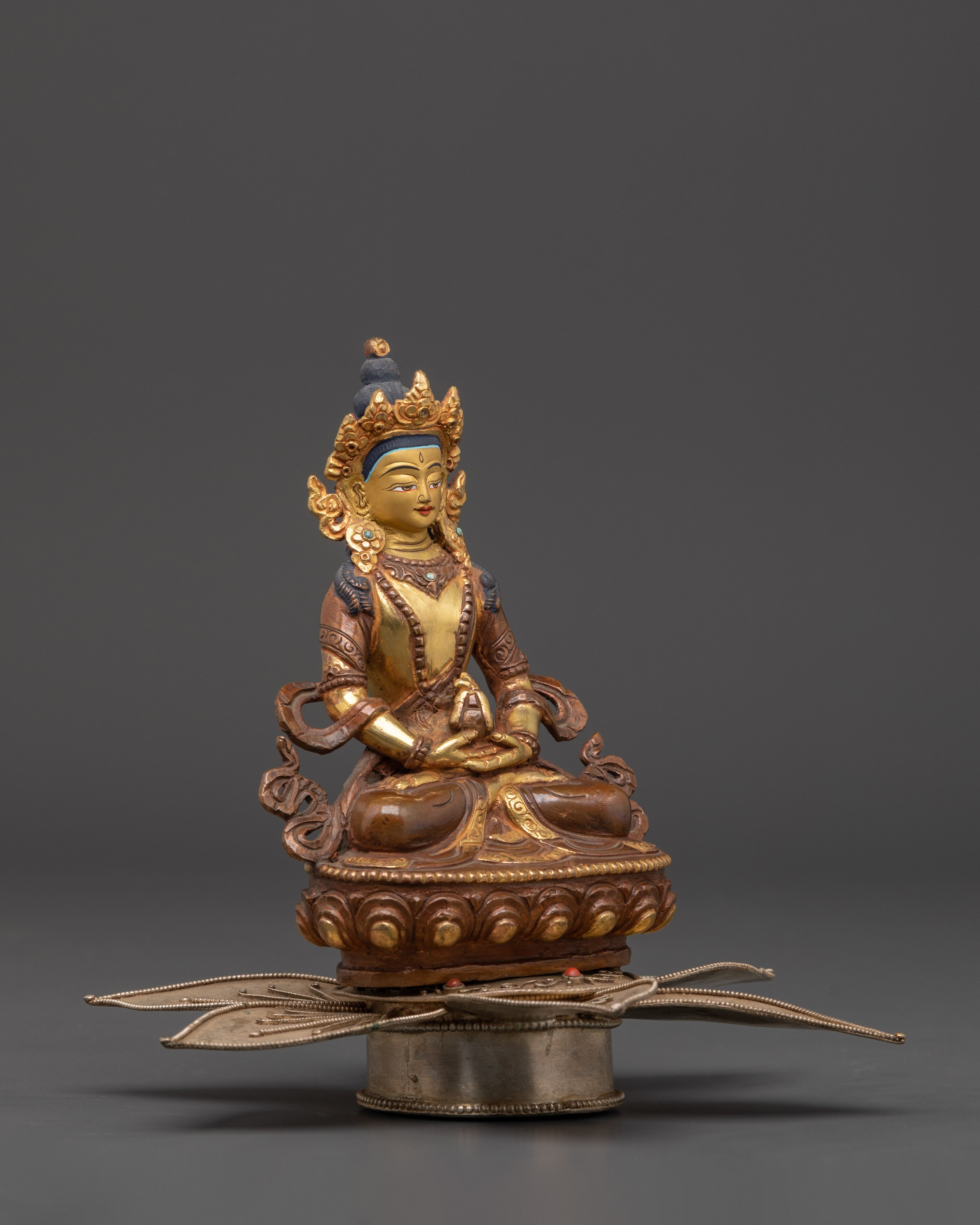 Tibetan Amitayus Statue | Buddha of Longevity and Spiritual Enlightenment