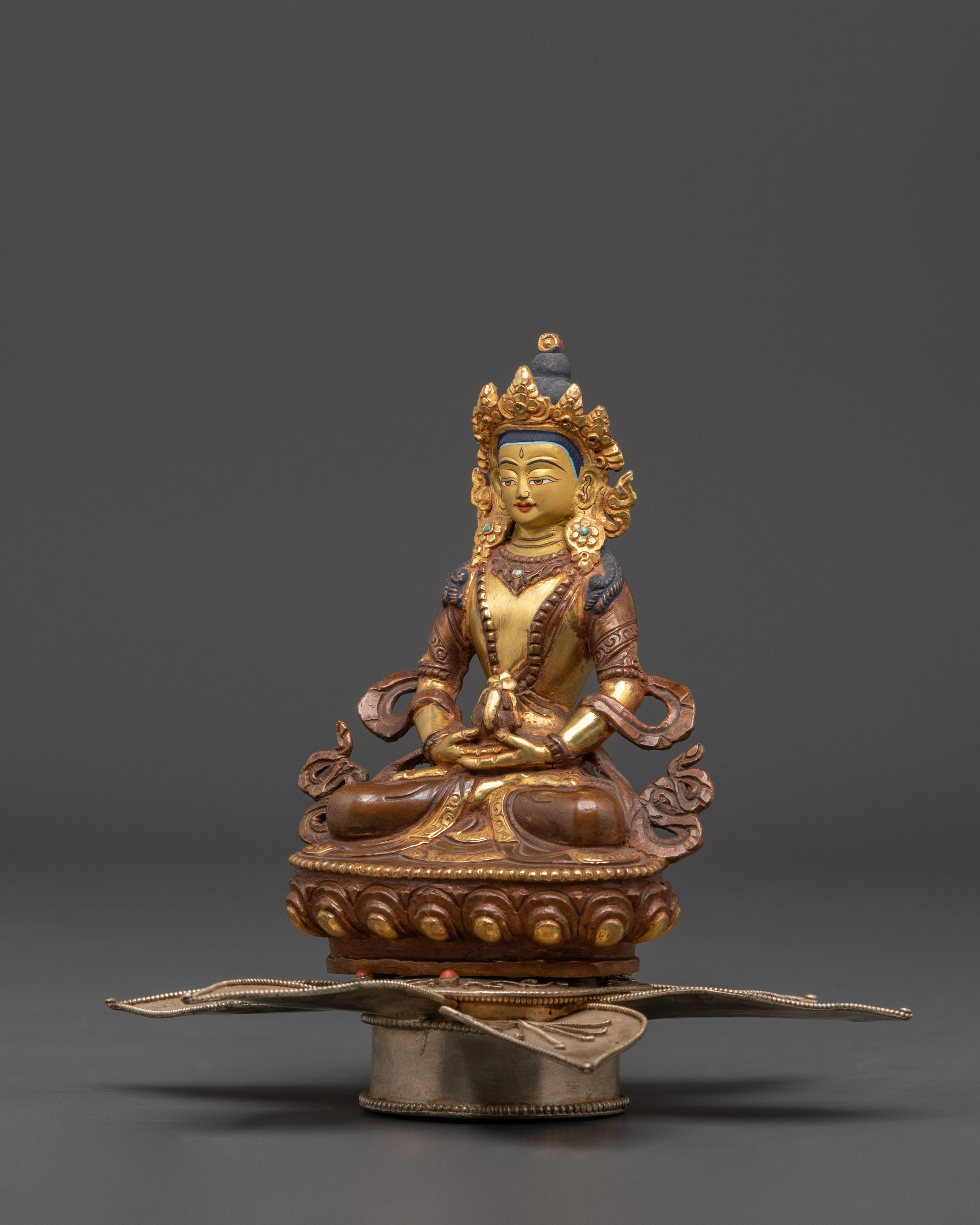 Tibetan Amitayus Statue | Buddha of Longevity and Spiritual Enlightenment