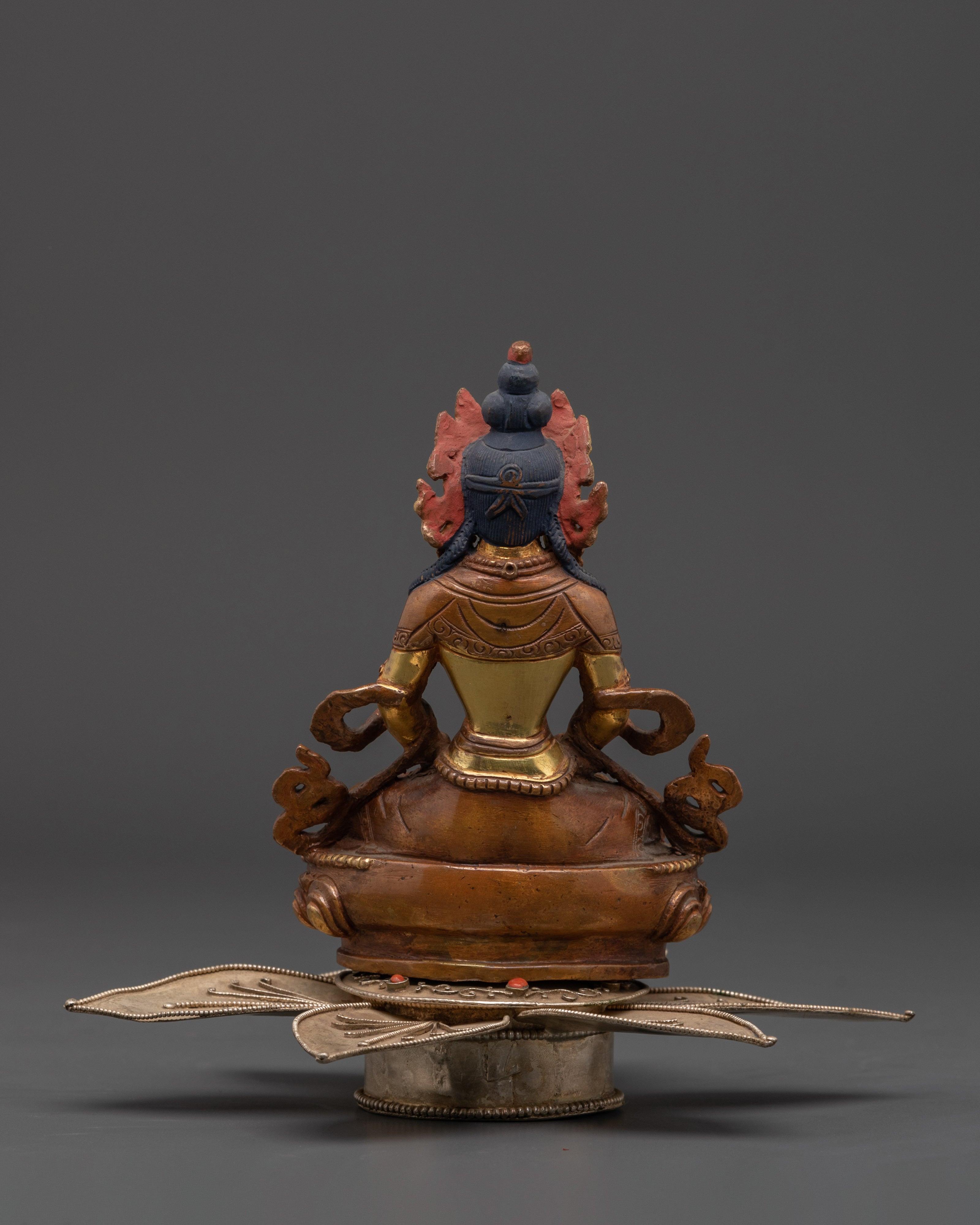 Tibetan Amitayus Statue | Buddha of Longevity and Spiritual Enlightenment