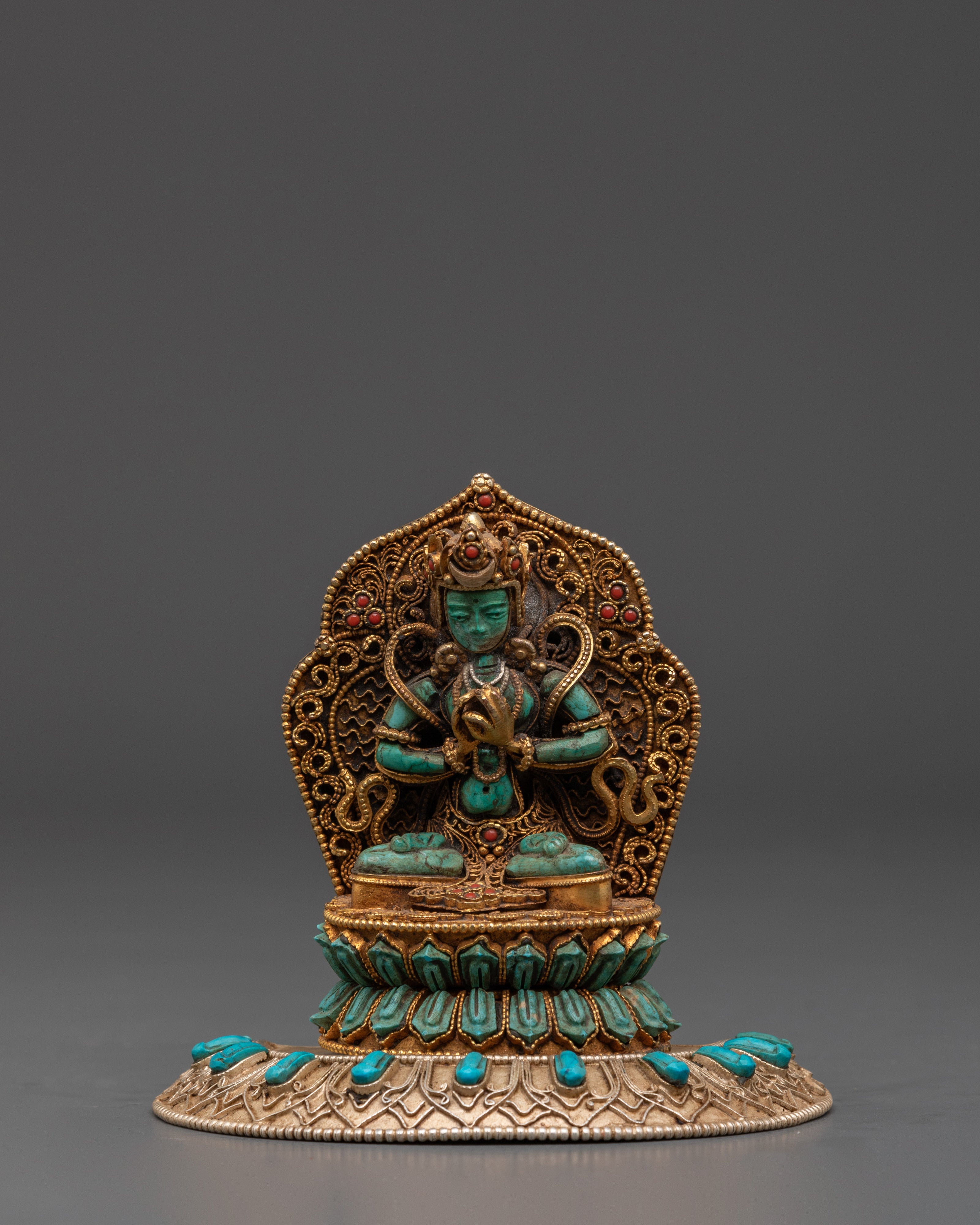 Tibetan Wisdom Deity Vairochana Statue | Representation of Compassion