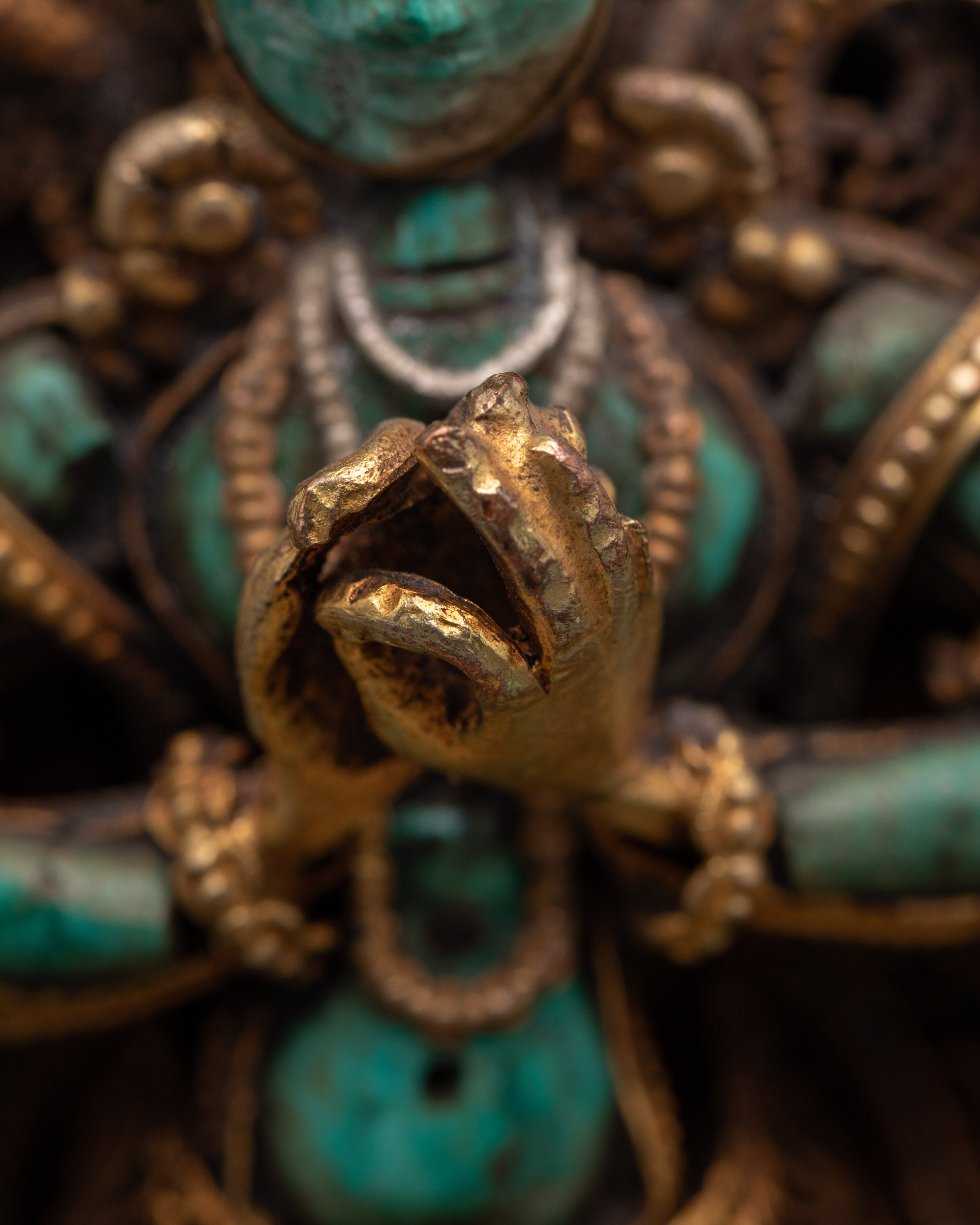 Tibetan Wisdom Deity Vairochana Statue | Representation of Compassion