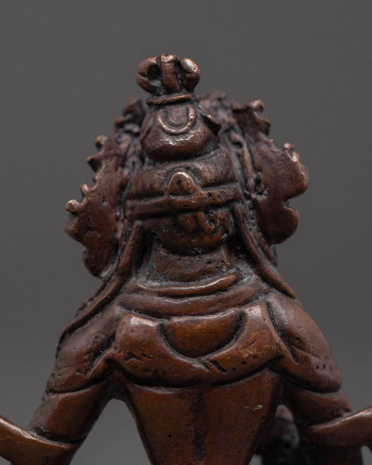 Vajrayana Vajrasattva Sculpture | Oxidized Copper Machine Made Buddhist Statue