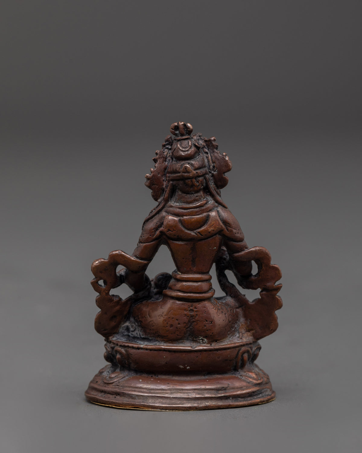 Vajrayana Vajrasattva Sculpture | Oxidized Copper Machine Made Buddhist Statue