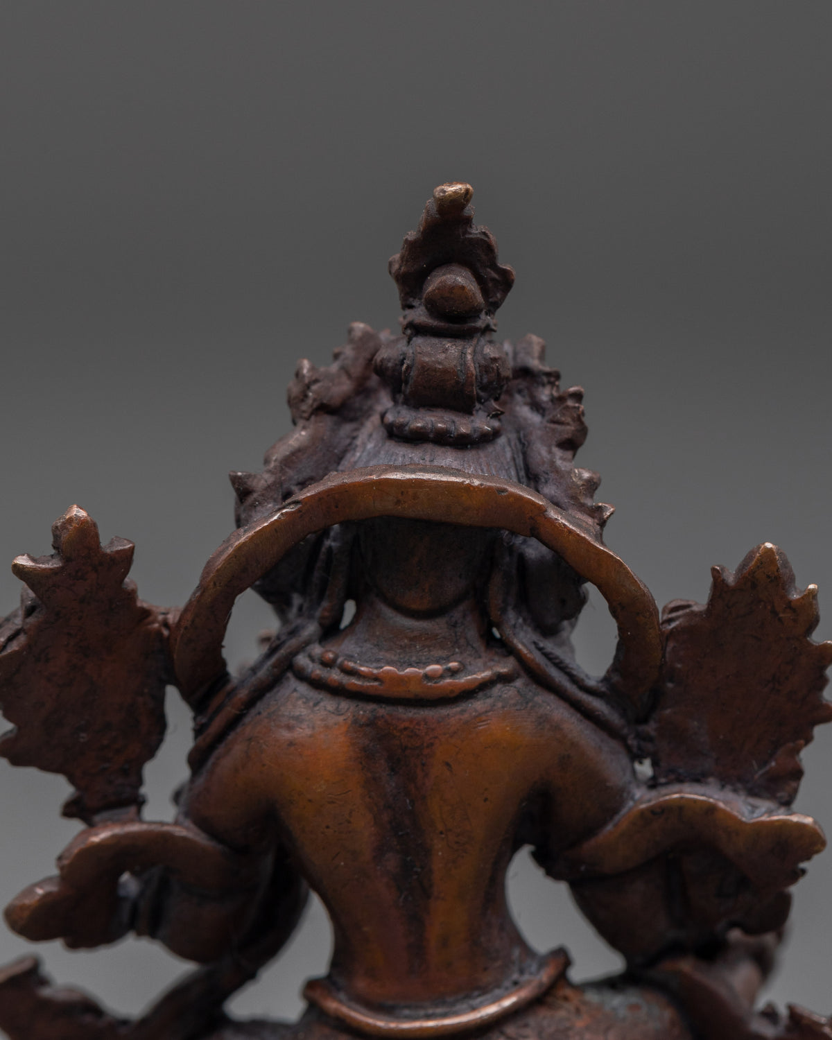 Traditional Green Tara Buddhist Statue | Oxidized Copper Meditation Sculpture