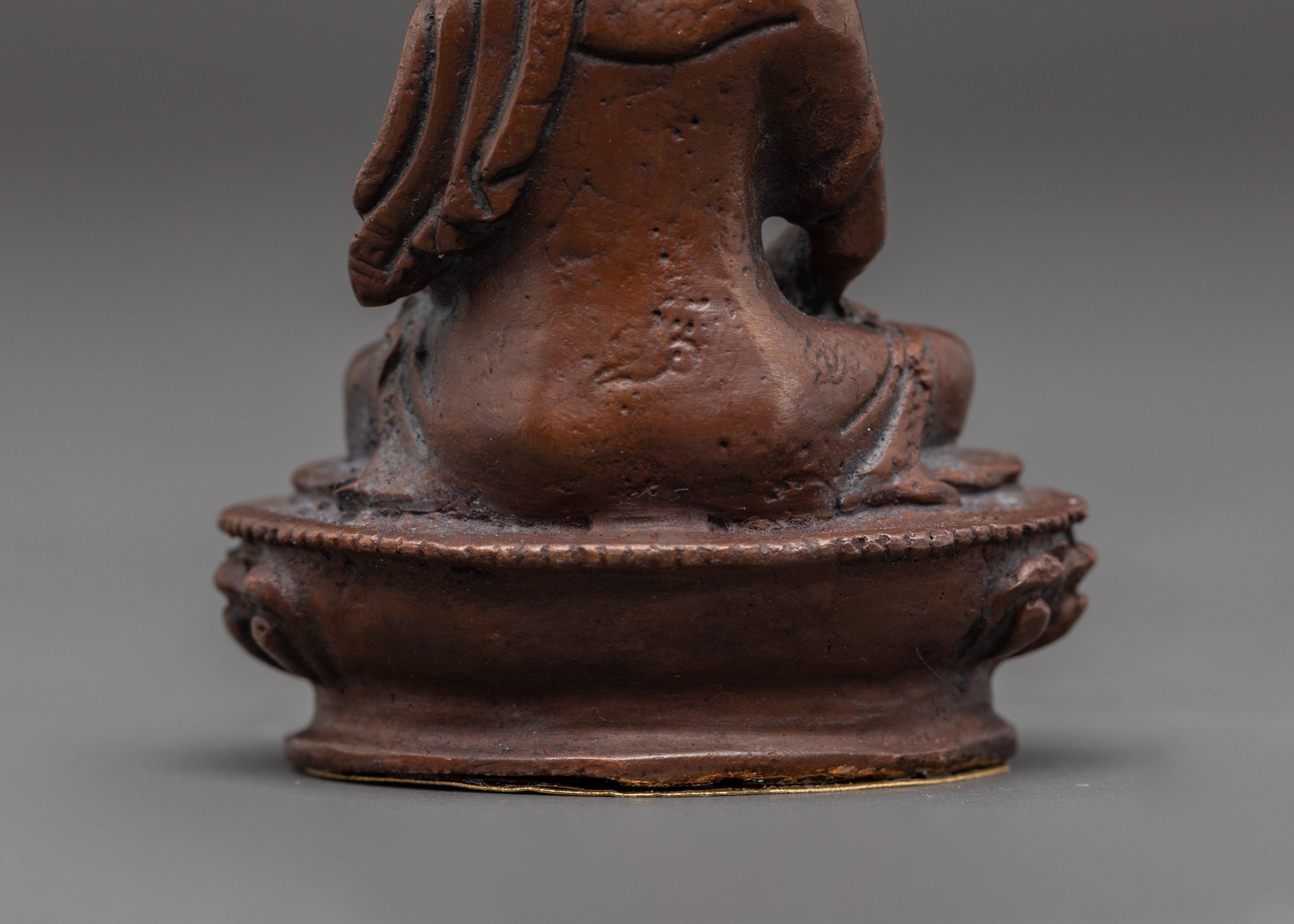 Amitabha Buddha Buddhist Sculpture | Oxidized Copper Meditation Statue