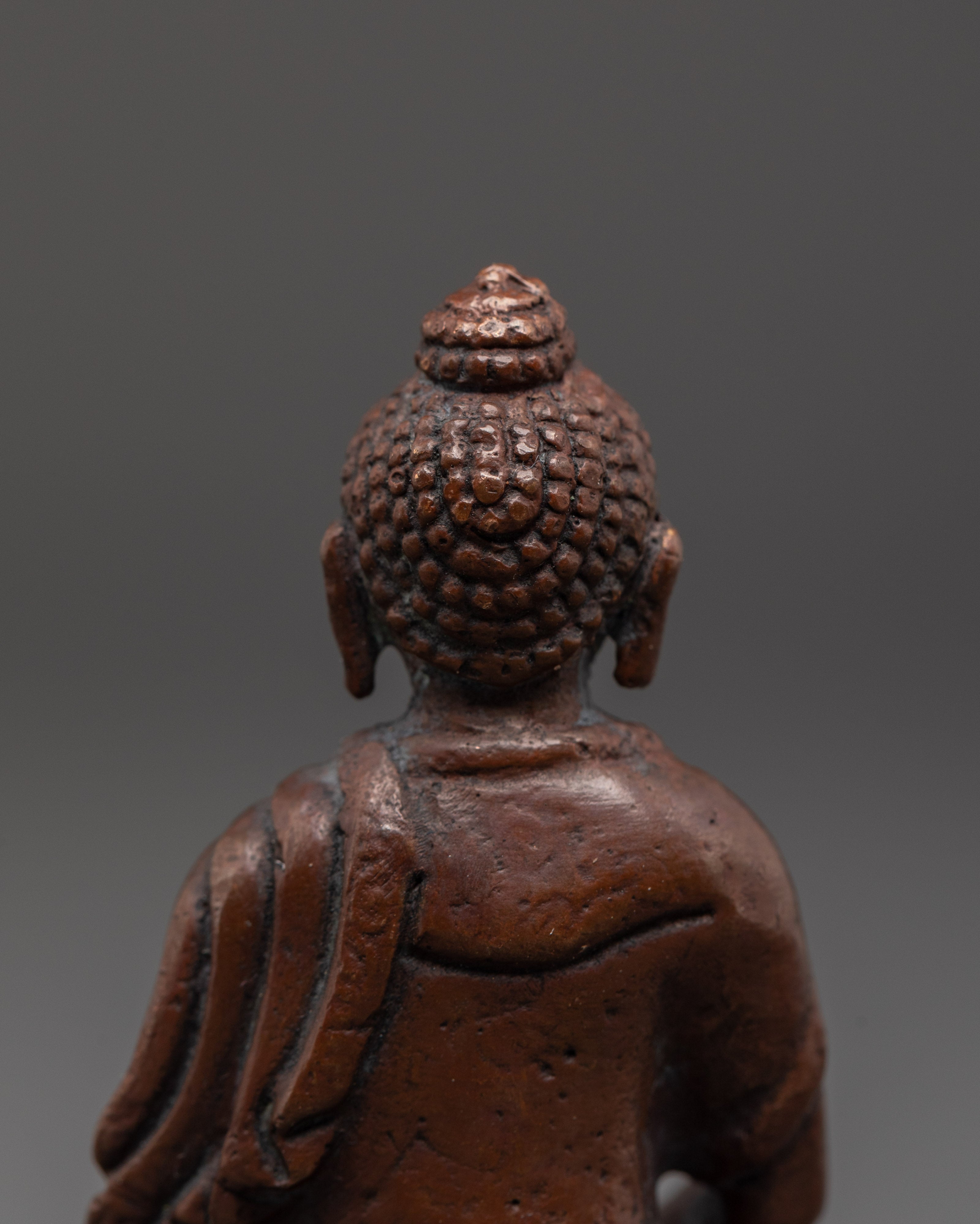 Amitabha Buddha Buddhist Sculpture | Oxidized Copper Meditation Statue