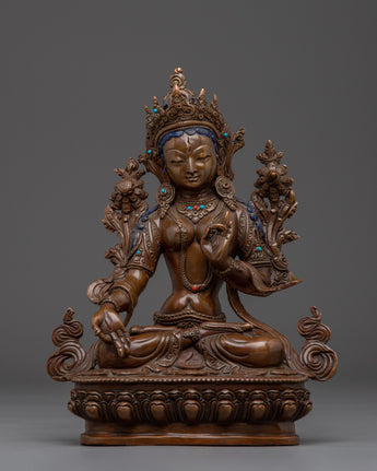 Handmade Sacred Feminine Artwork of White Tara