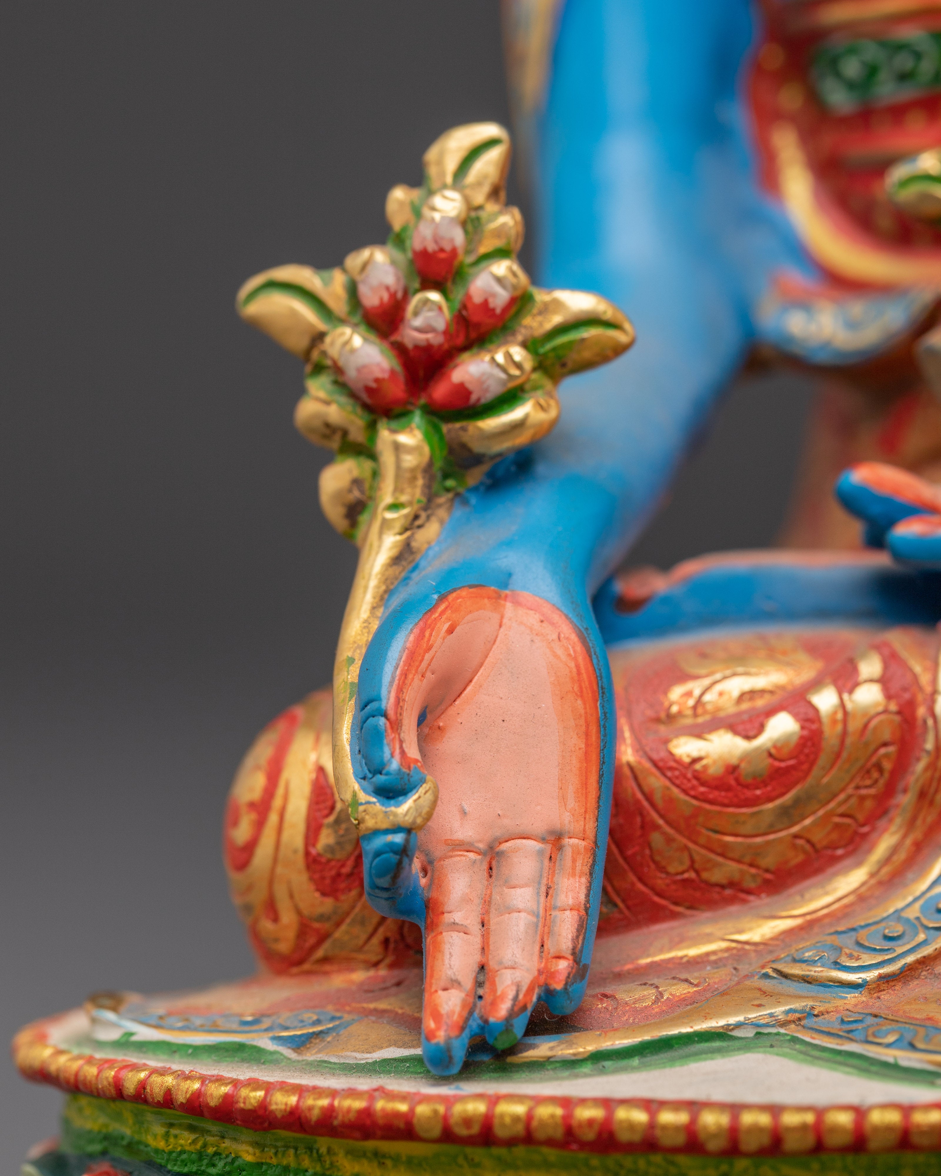Handcrafted Medicine Buddha Sculpture | Tibetan Healing Statue