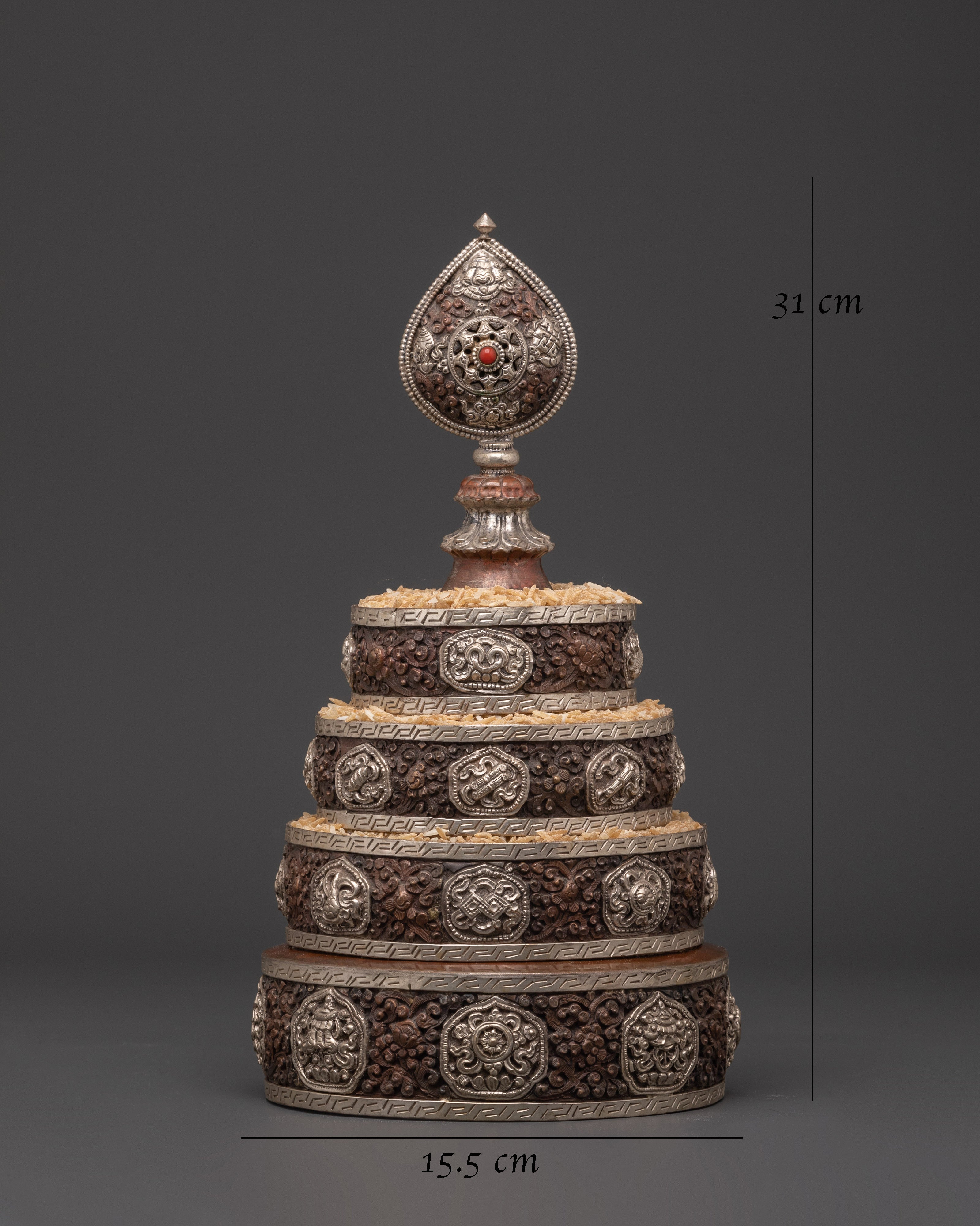 Handmade Buddhist Altar Mandala | Sacred Ritual Offering Object