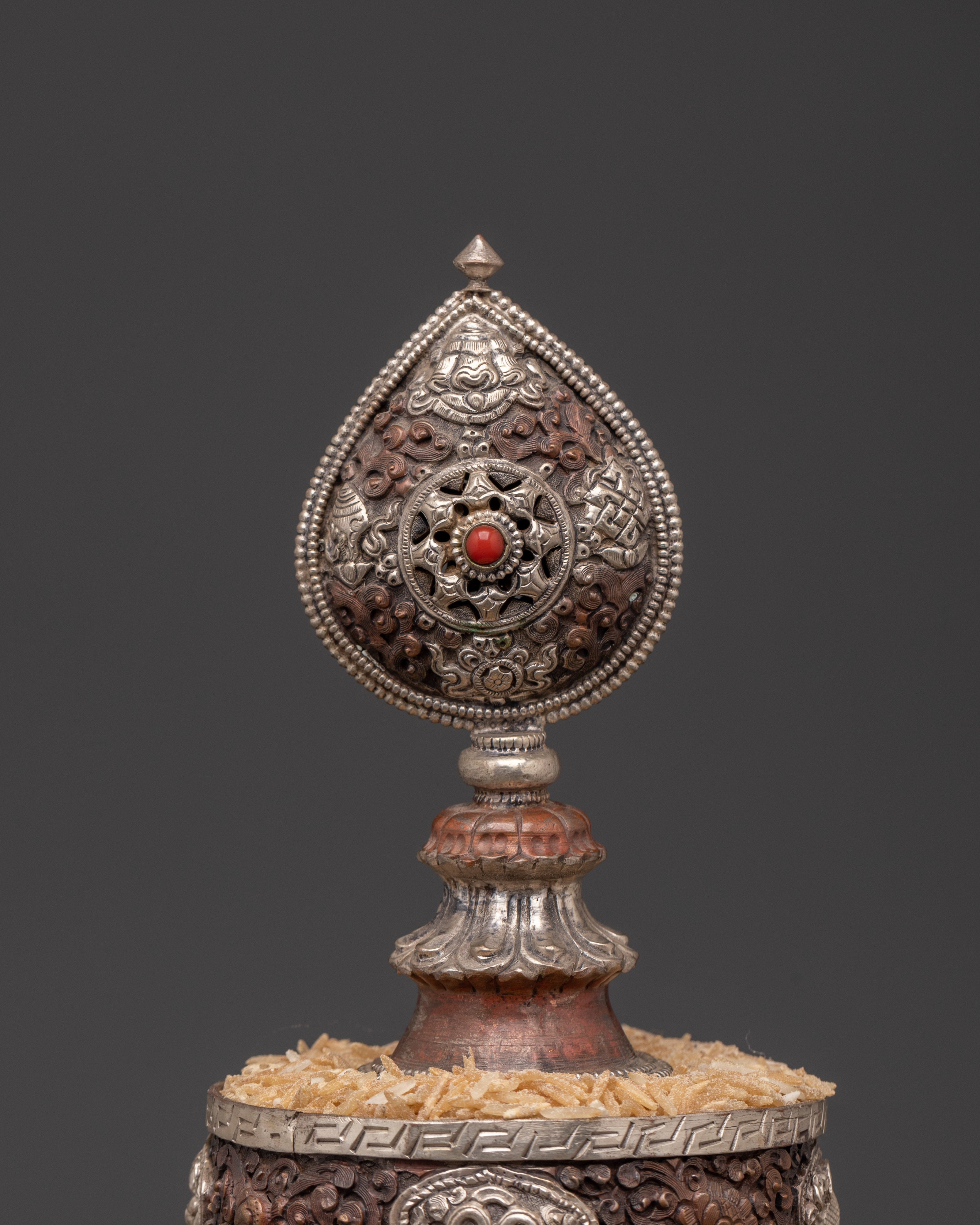 Handmade Buddhist Altar Mandala | Sacred Ritual Offering Object