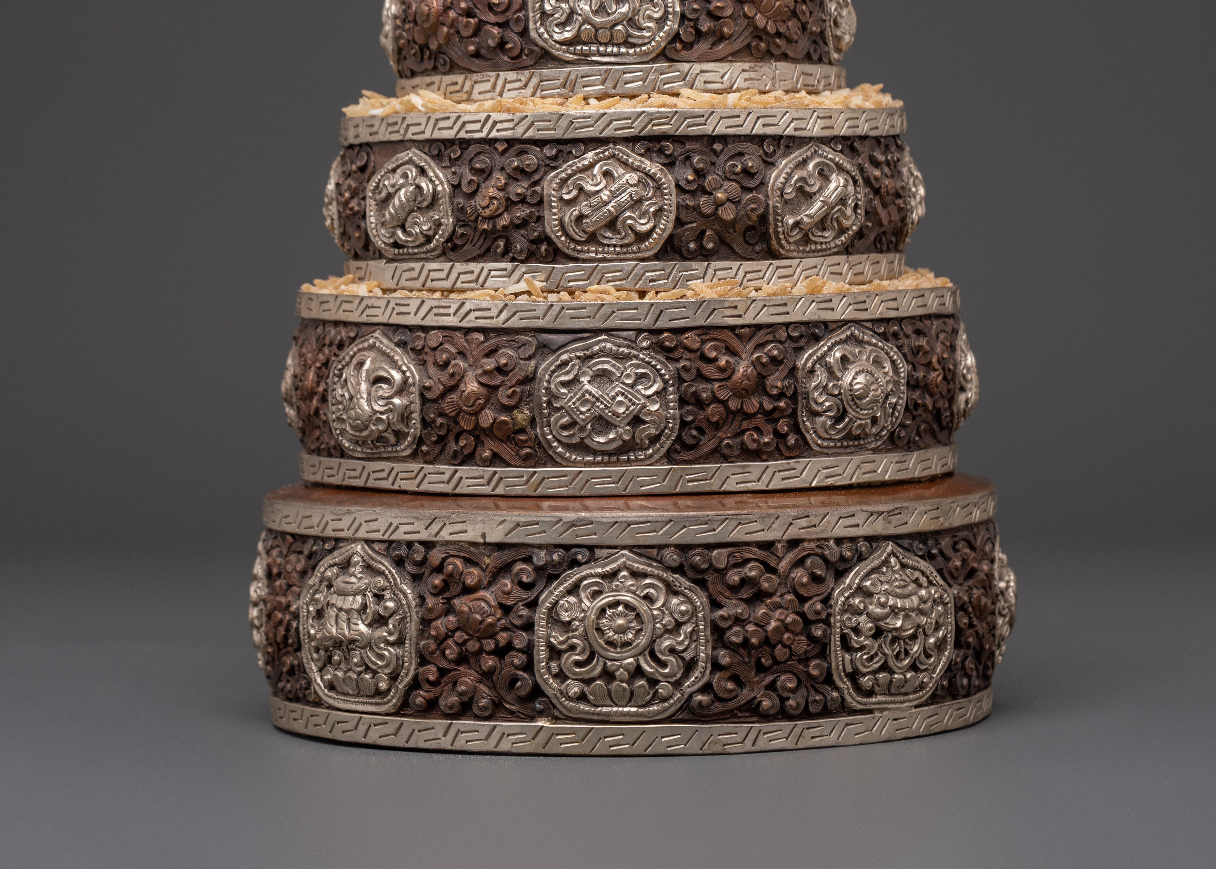 Handmade Buddhist Altar Mandala | Sacred Ritual Offering Object