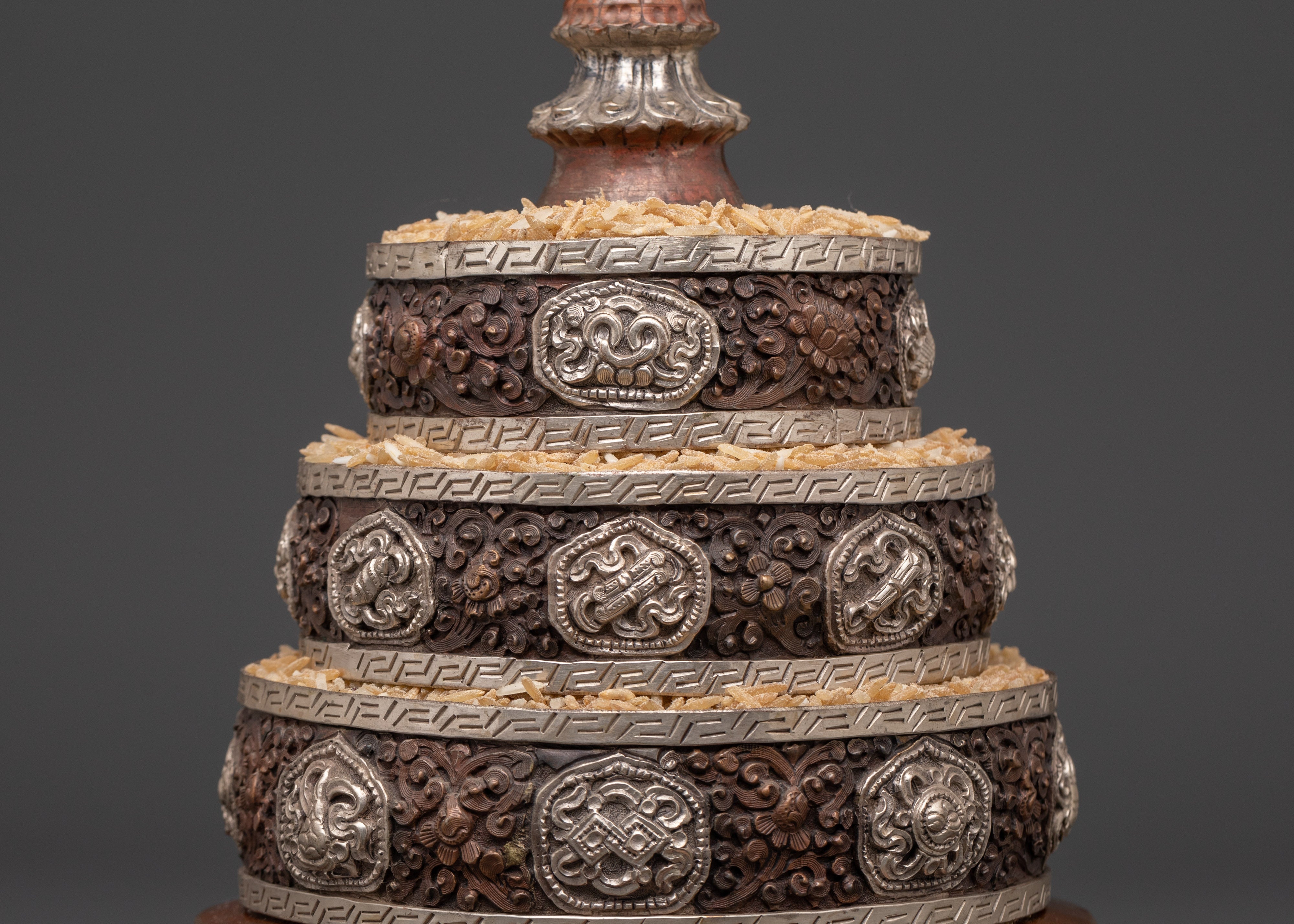 Handmade Buddhist Altar Mandala | Sacred Ritual Offering Object