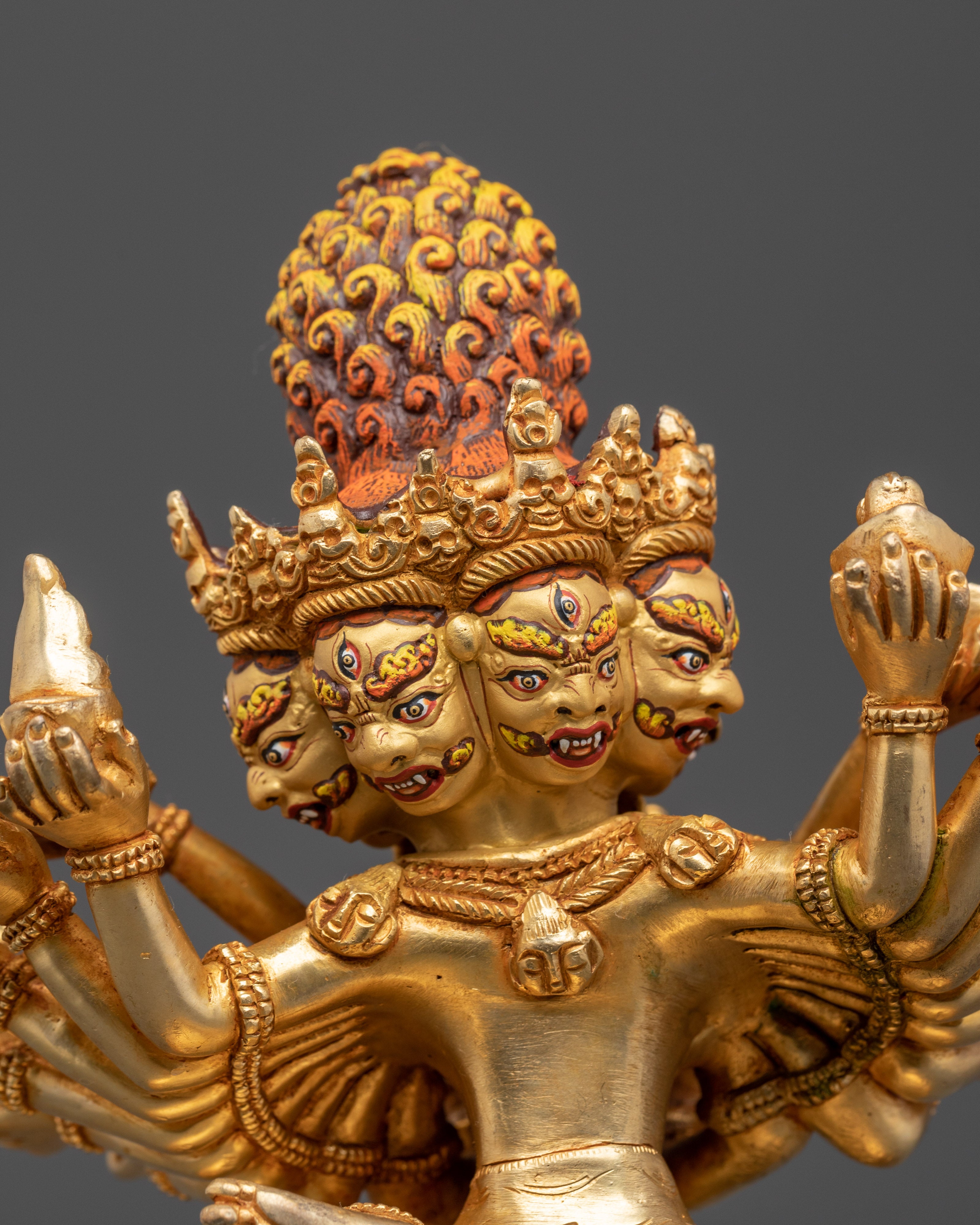 Tibetan Lotus Shrine and Altar Decor | Himalayan Ritual Masterpiece
