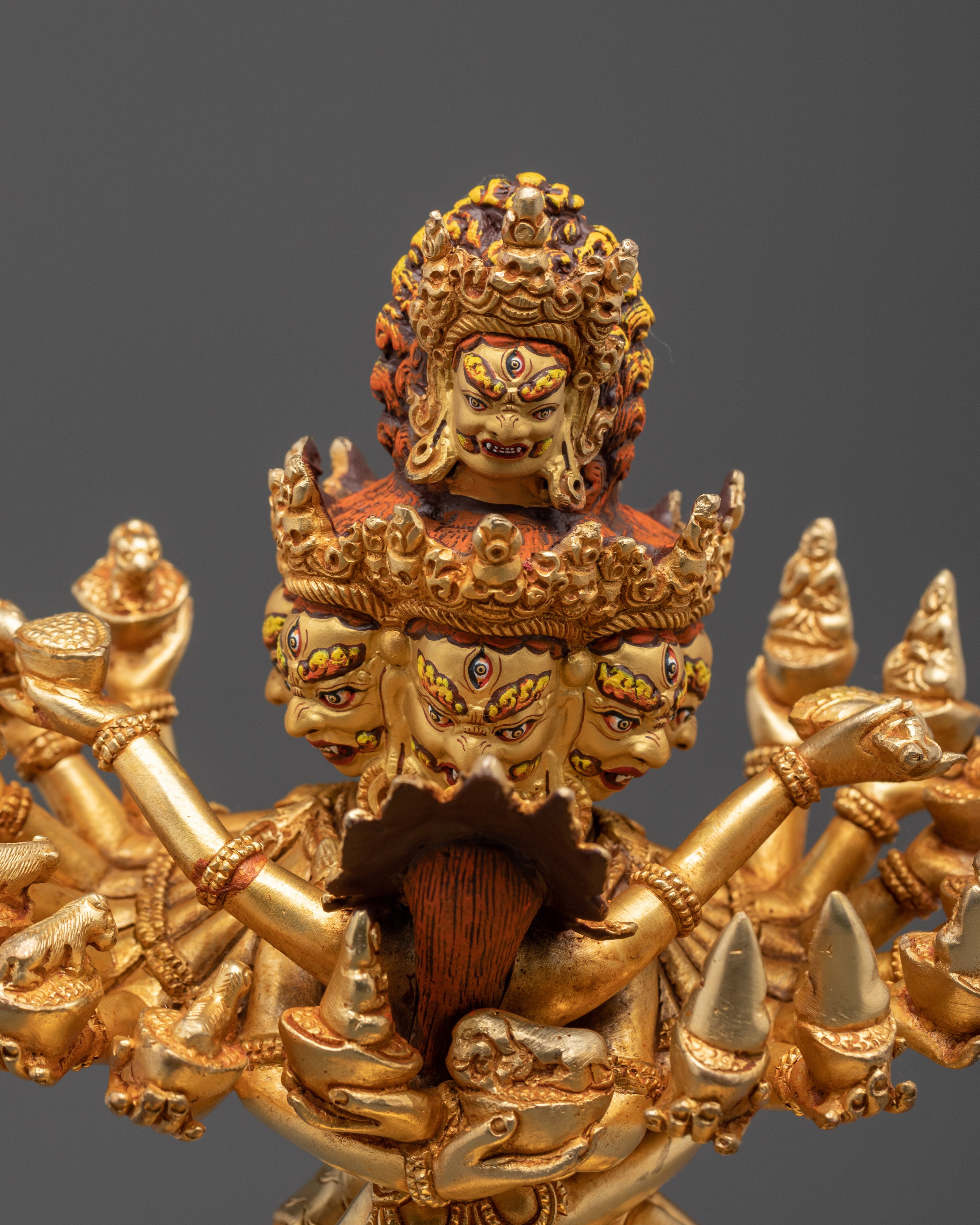 Tibetan Lotus Shrine and Altar Decor | Himalayan Ritual Masterpiece