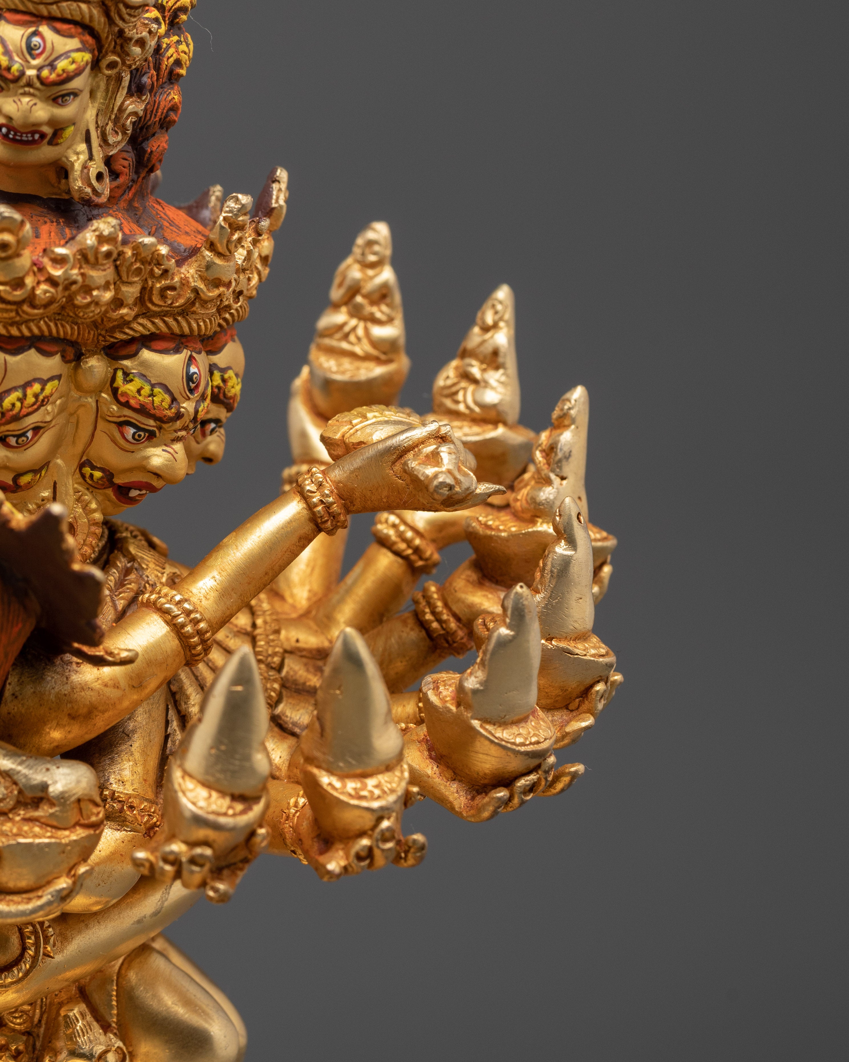 Tibetan Lotus Shrine and Altar Decor | Himalayan Ritual Masterpiece