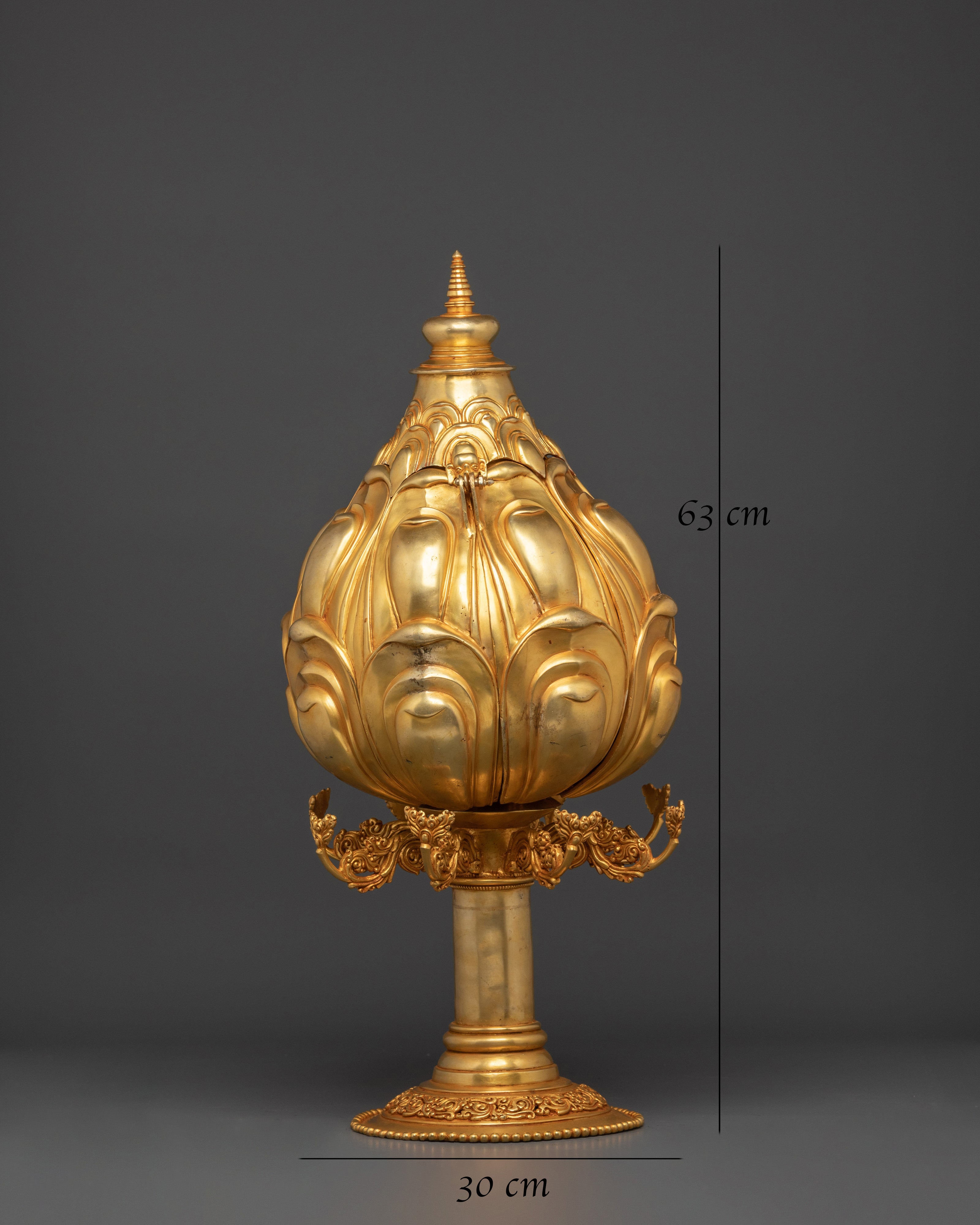Tibetan Lotus Shrine and Altar Decor | Himalayan Ritual Masterpiece