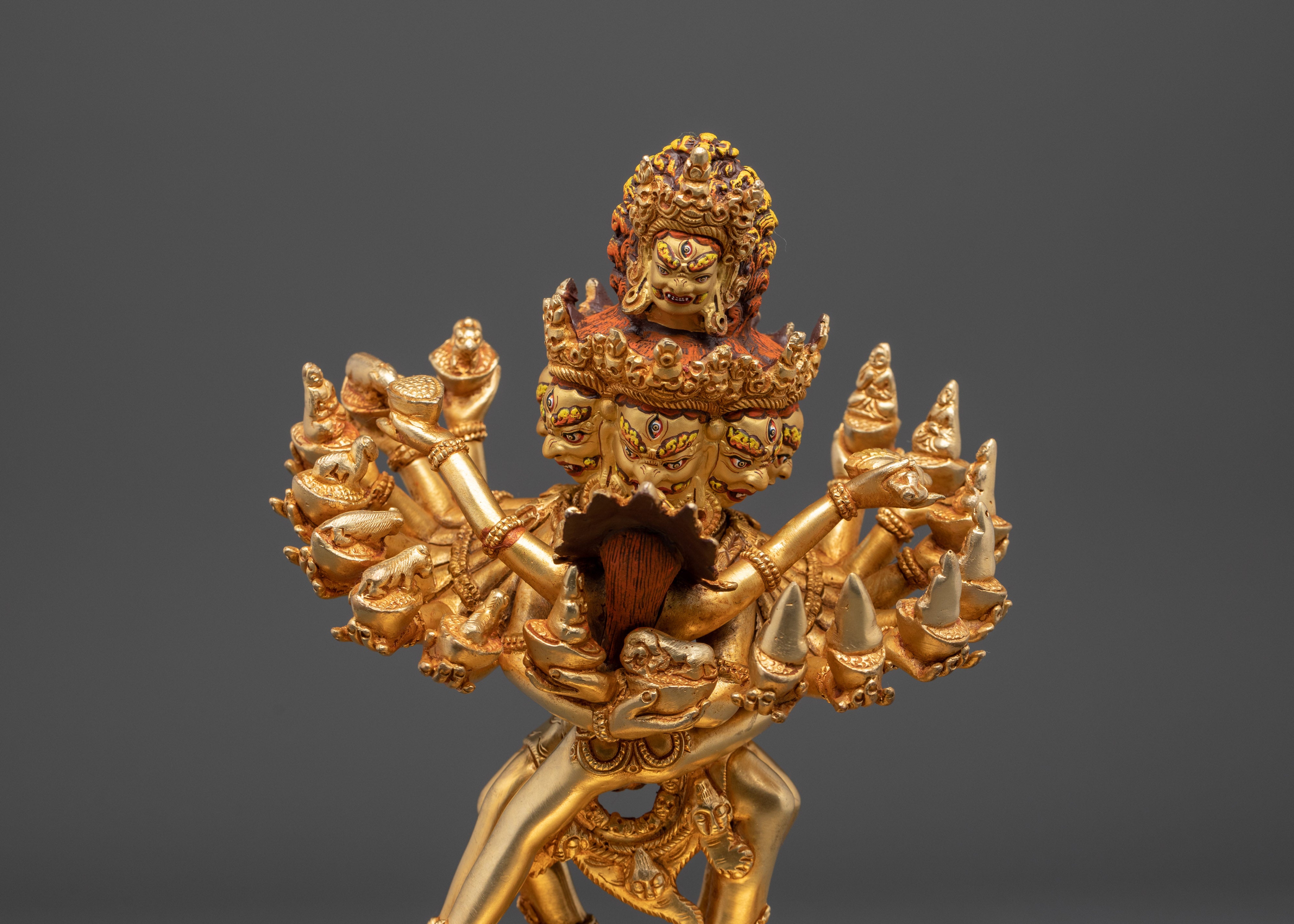 Tibetan Lotus Shrine and Altar Decor | Himalayan Ritual Masterpiece