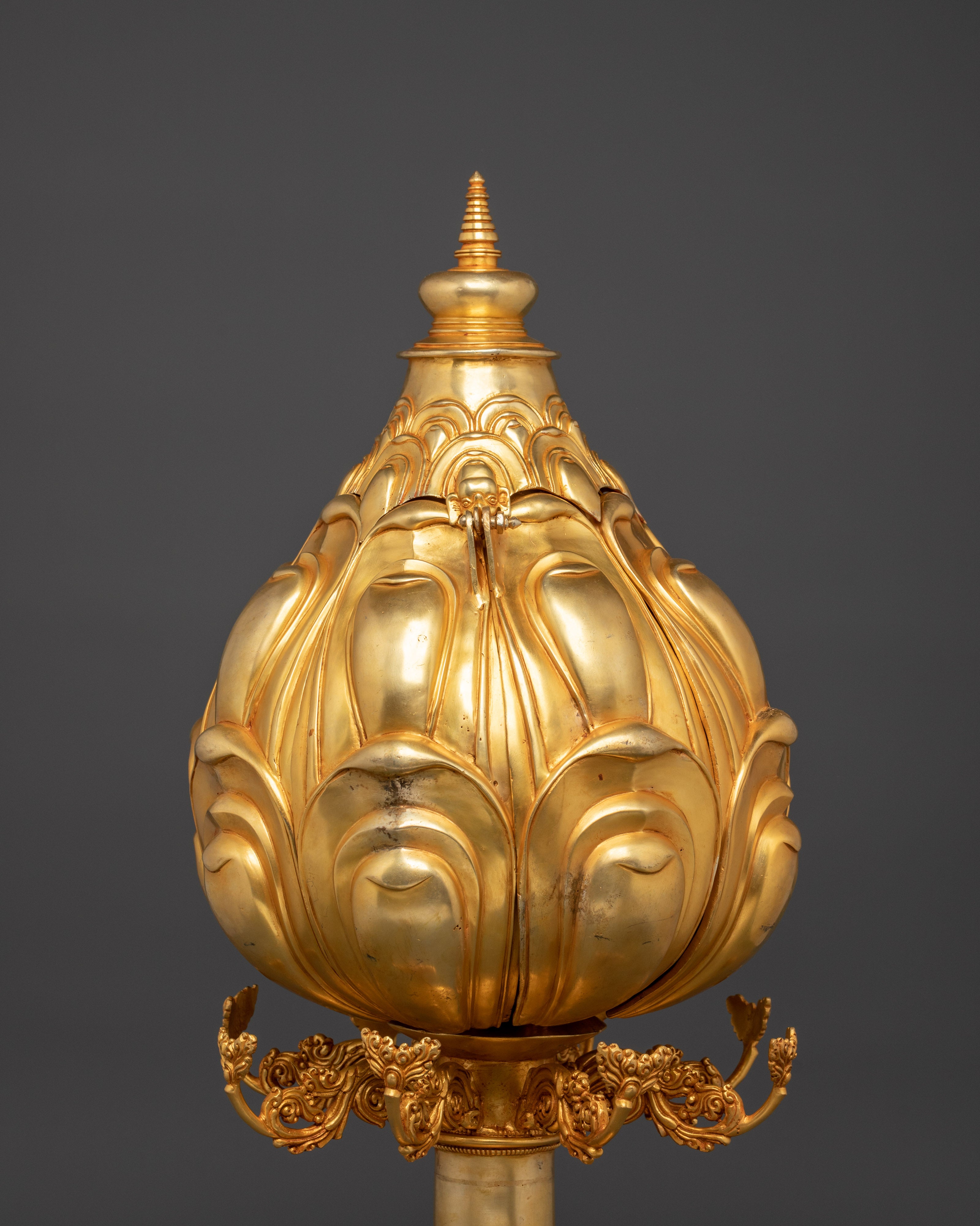 Tibetan Lotus Shrine and Altar Decor | Himalayan Ritual Masterpiece