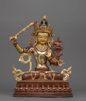 peaceful-manjushri sculpture