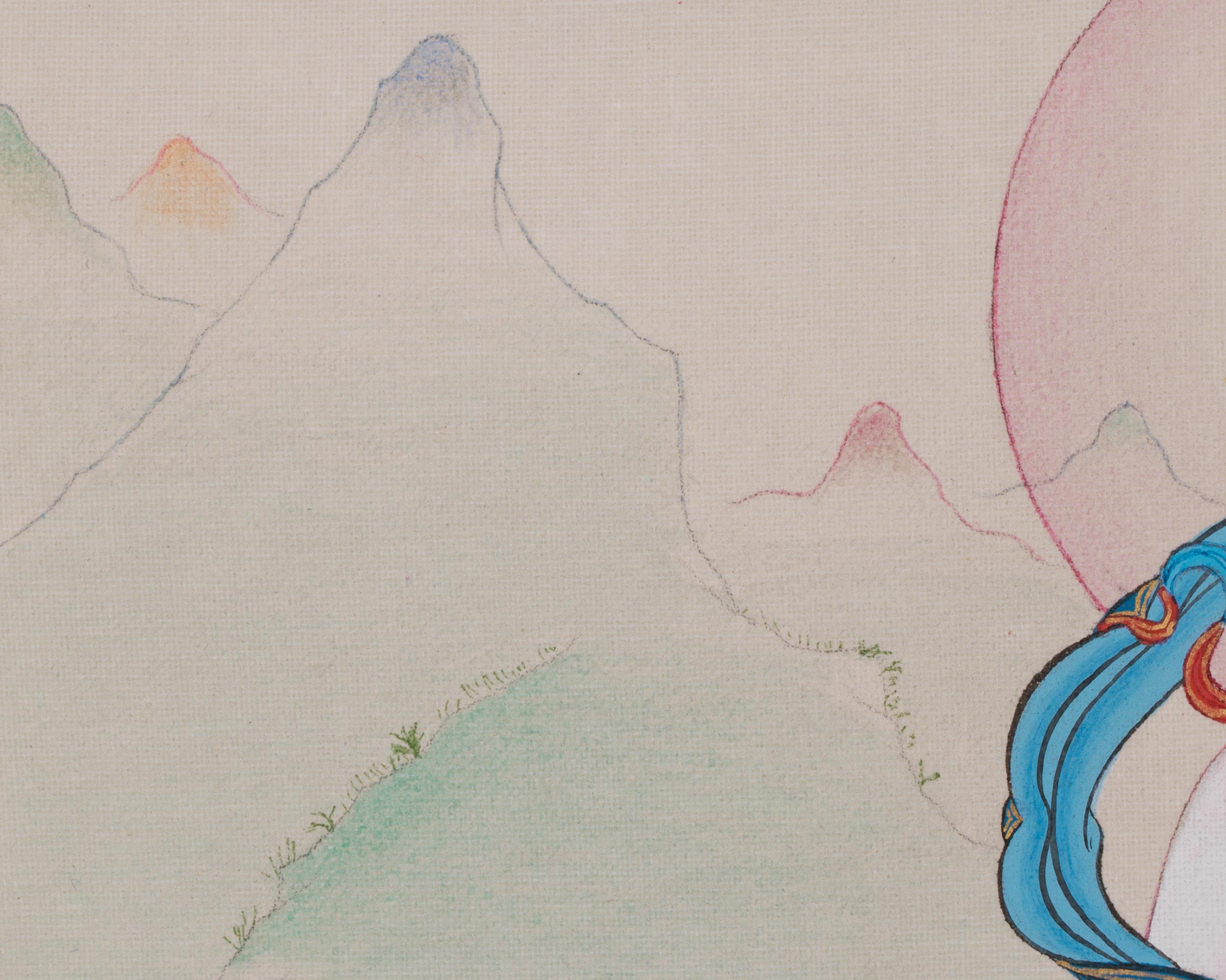 Revered Female Buddha White Tara Thangka | Healing and Longevity Deity