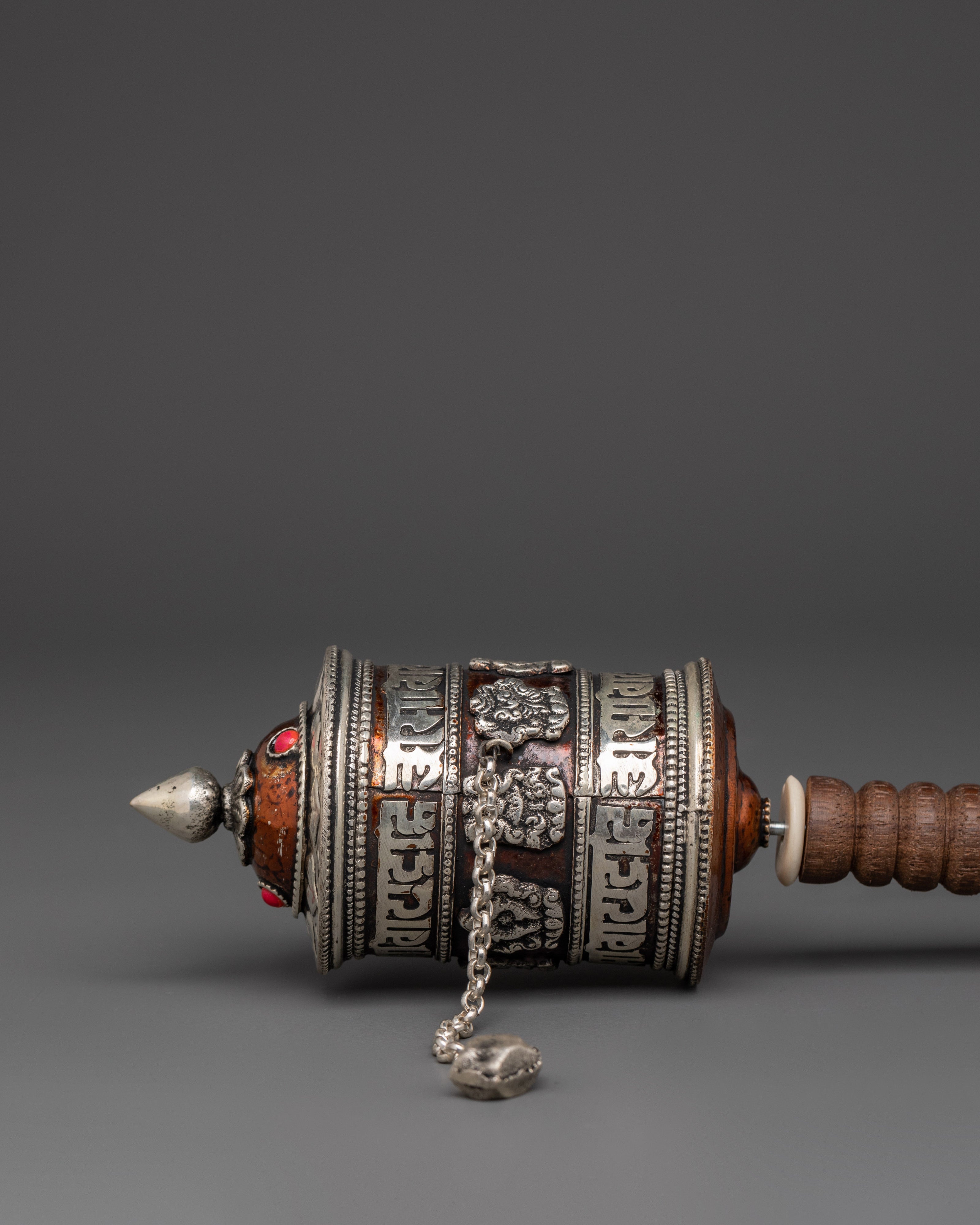 Buddhist Sacred Mantra Prayer Wheel | Himalayan Mantra Spinner