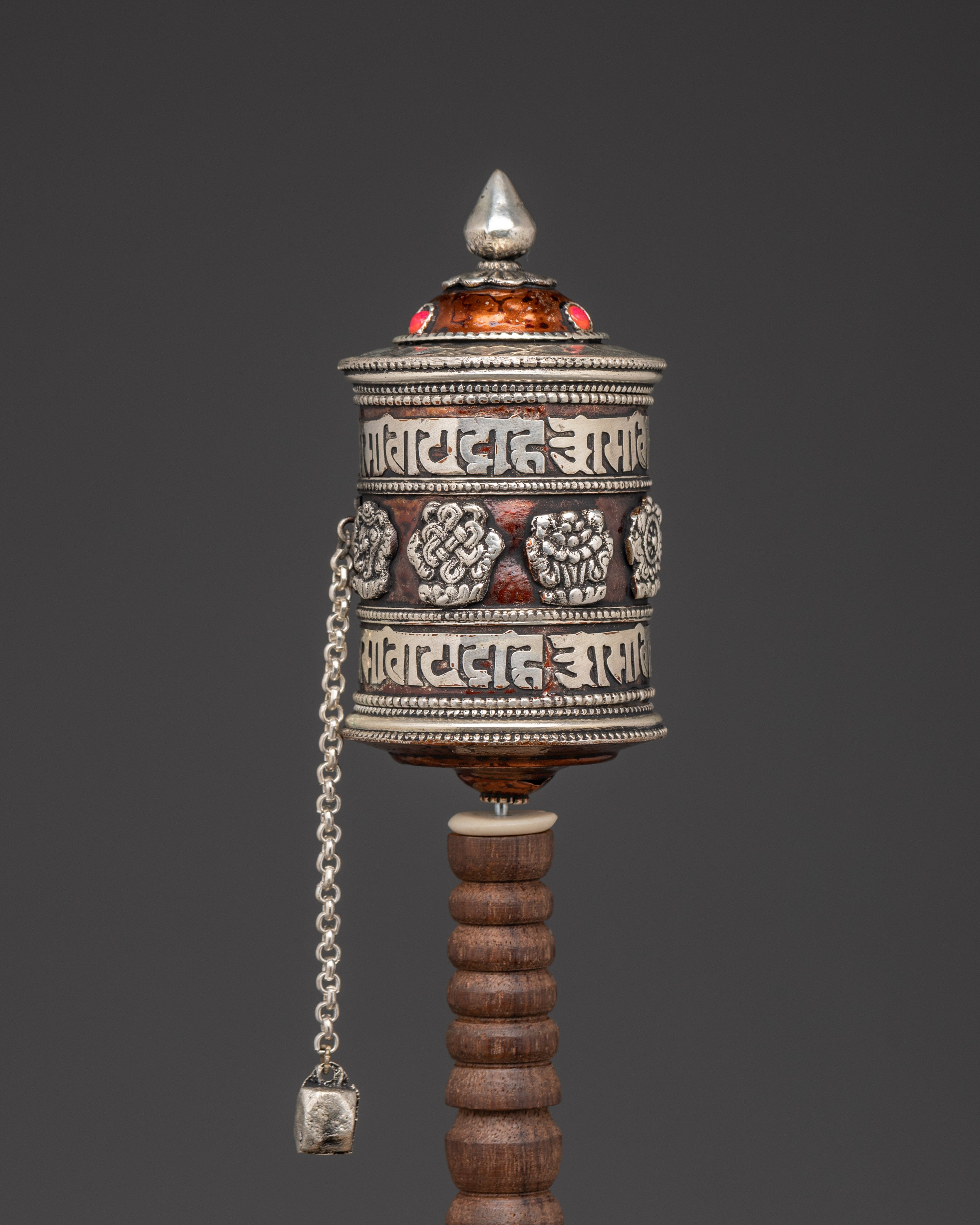 Buddhist Sacred Mantra Prayer Wheel | Himalayan Mantra Spinner