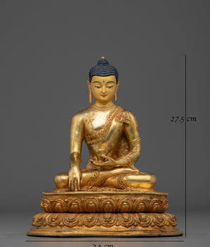 Golden Statue of Shakyamuni Buddha | Sage of the Shakyas