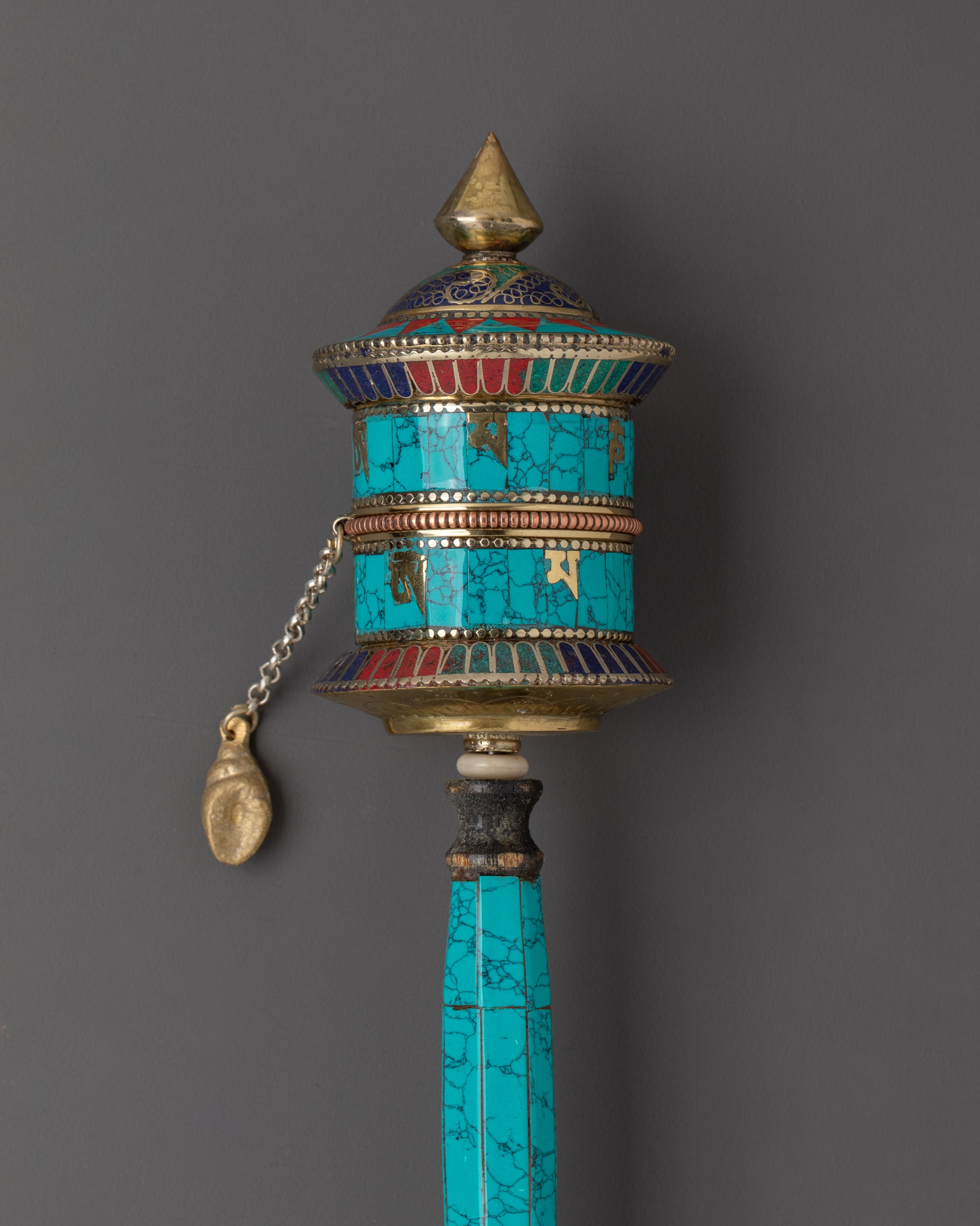 Authentic Handcrafted Tibetan Prayer Wheel | Buddhist Ritual Wheel