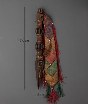Brass Tantric Phurba | Protective Ritual Dagger