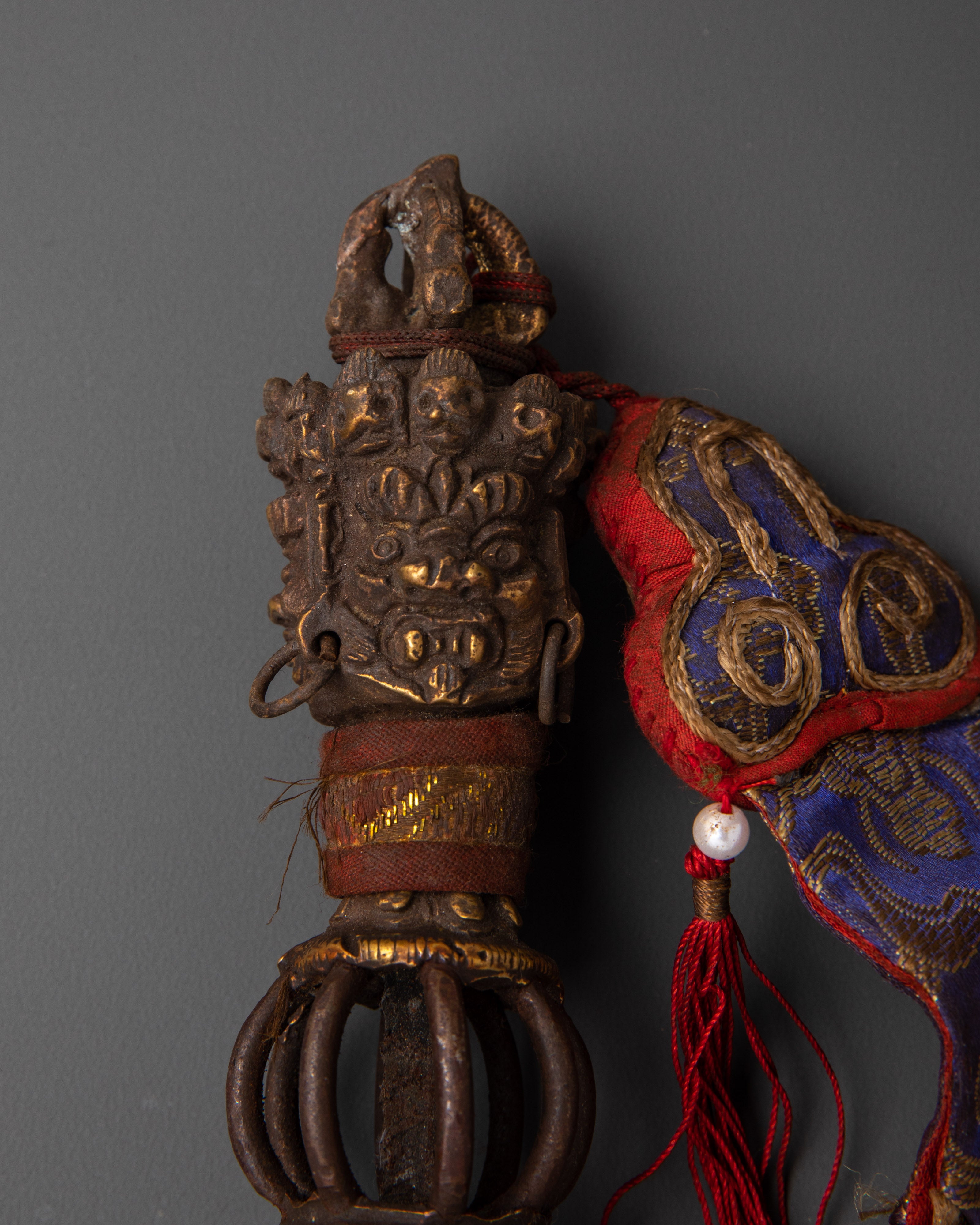 Brass Tantric Phurba | Protective Ritual Dagger