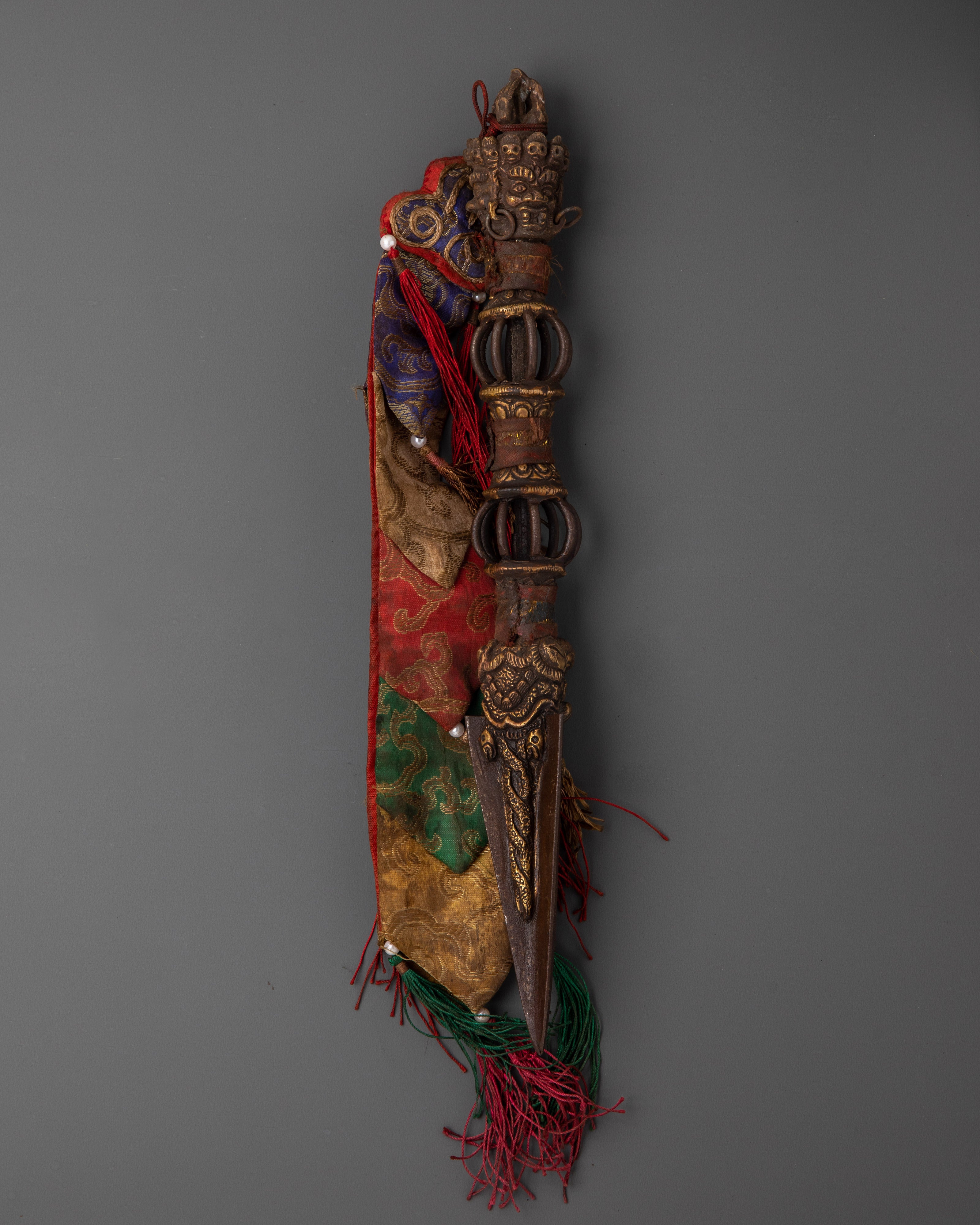 Brass Tantric Phurba | Protective Ritual Dagger