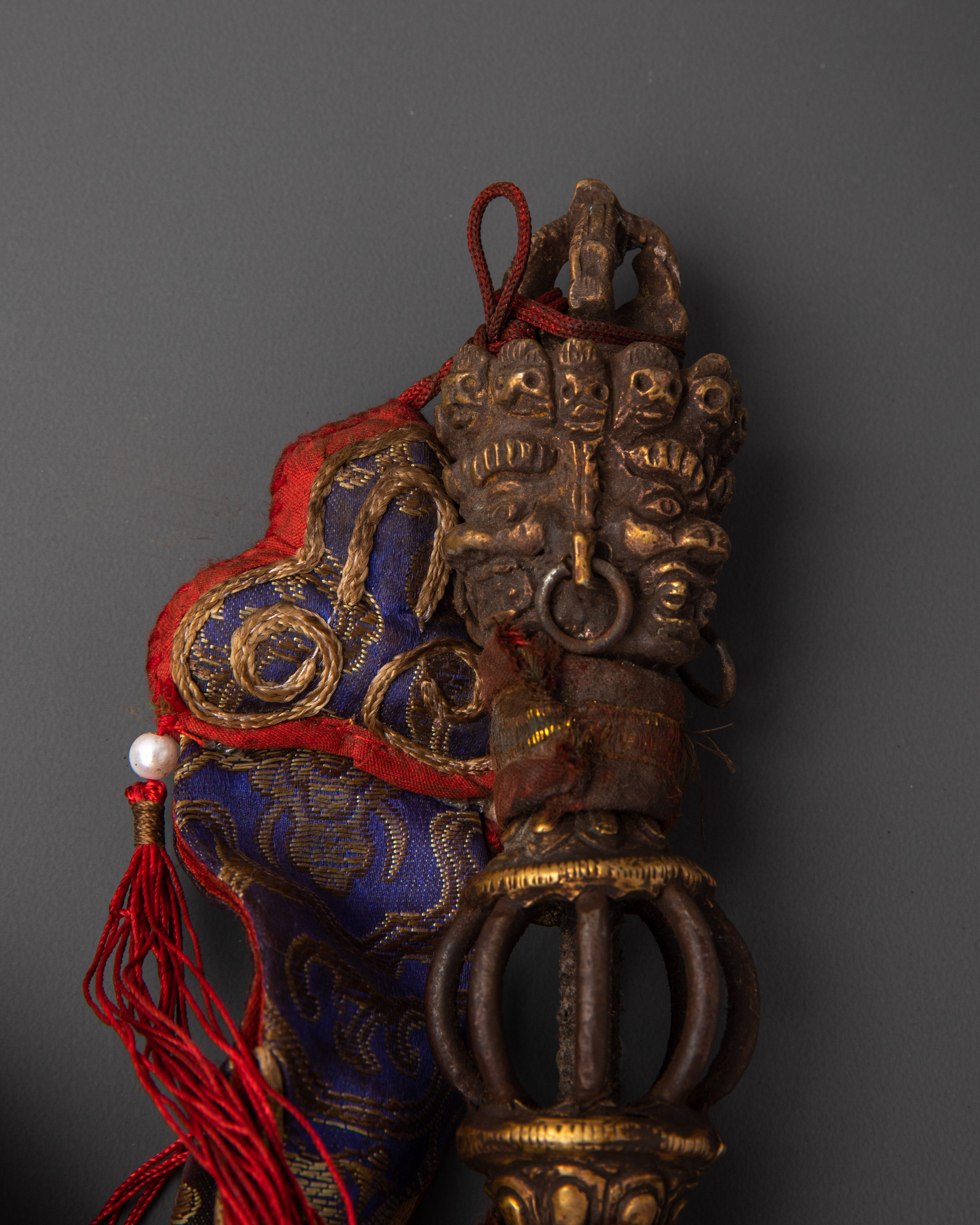 Brass Tantric Phurba | Protective Ritual Dagger