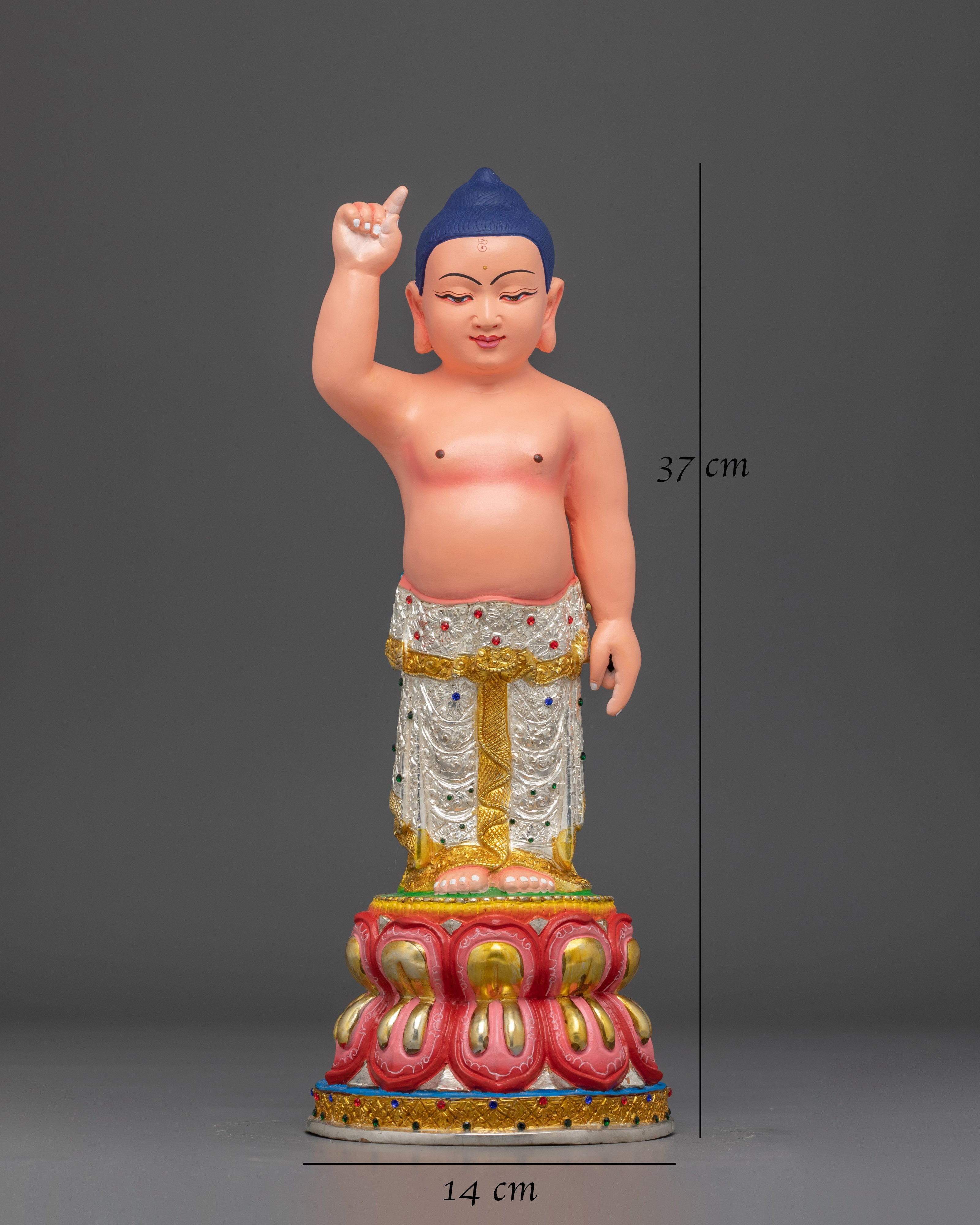 Tranquil Little Buddha Statue | Tibetan Baby Buddha Sculpture