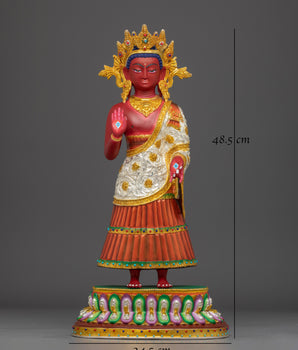 Shakyamuni Buddha with Crown Sculpture | Historical Buddha
