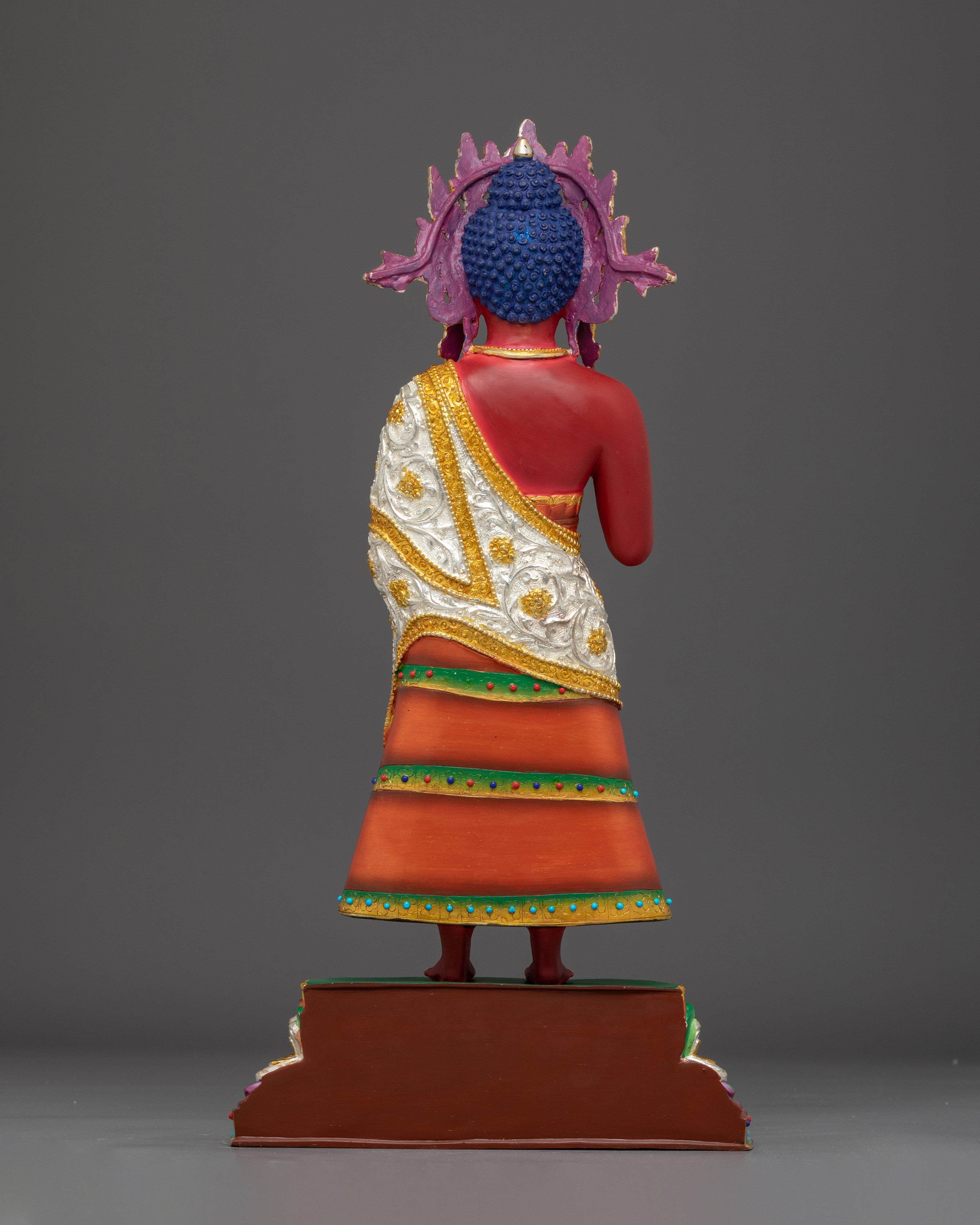 Shakyamuni Buddha with Crown Sculpture | Historical Buddha