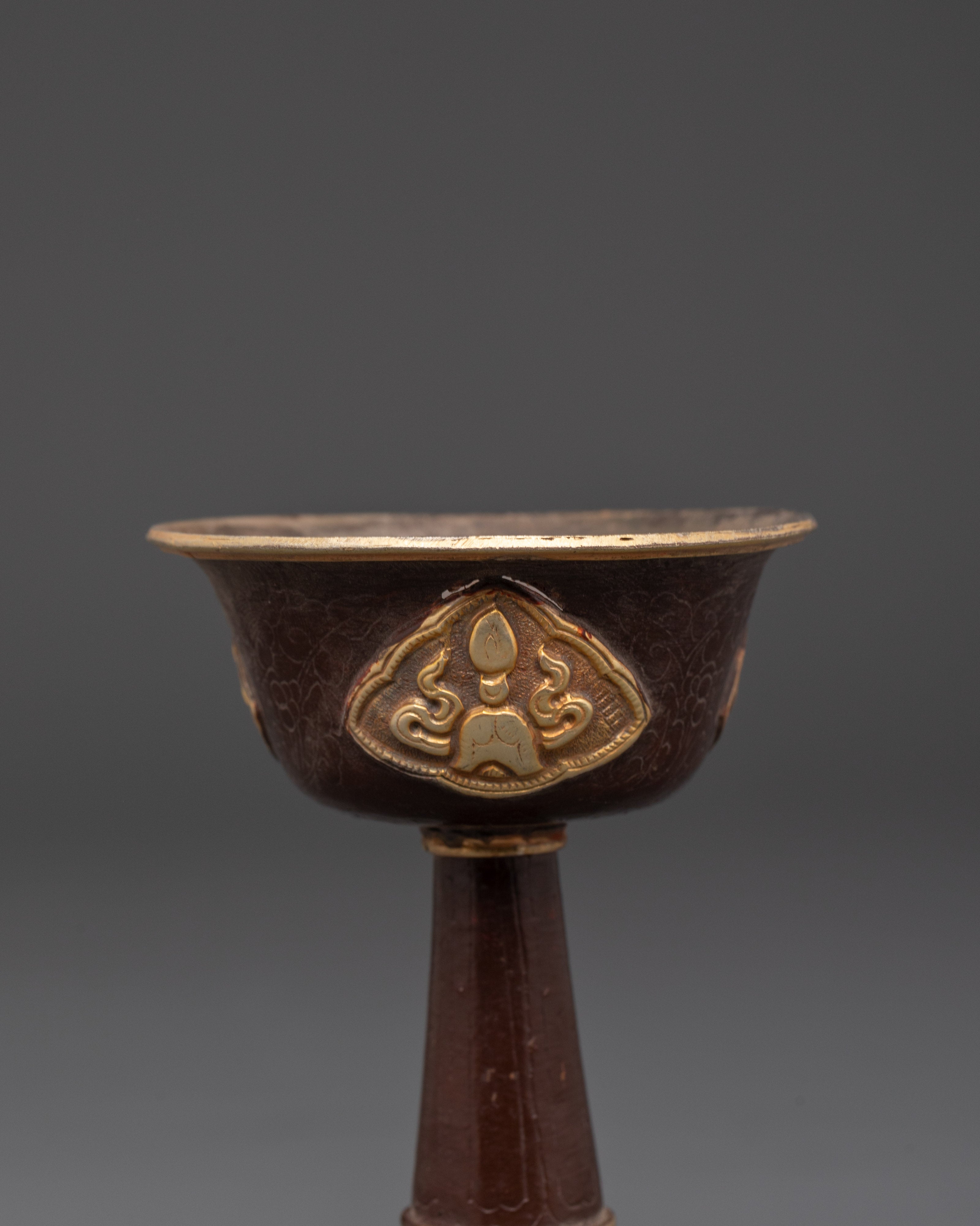 Handmade Buddhist Serkyem Set | Traditional Offering Vessel for Dharma Practices