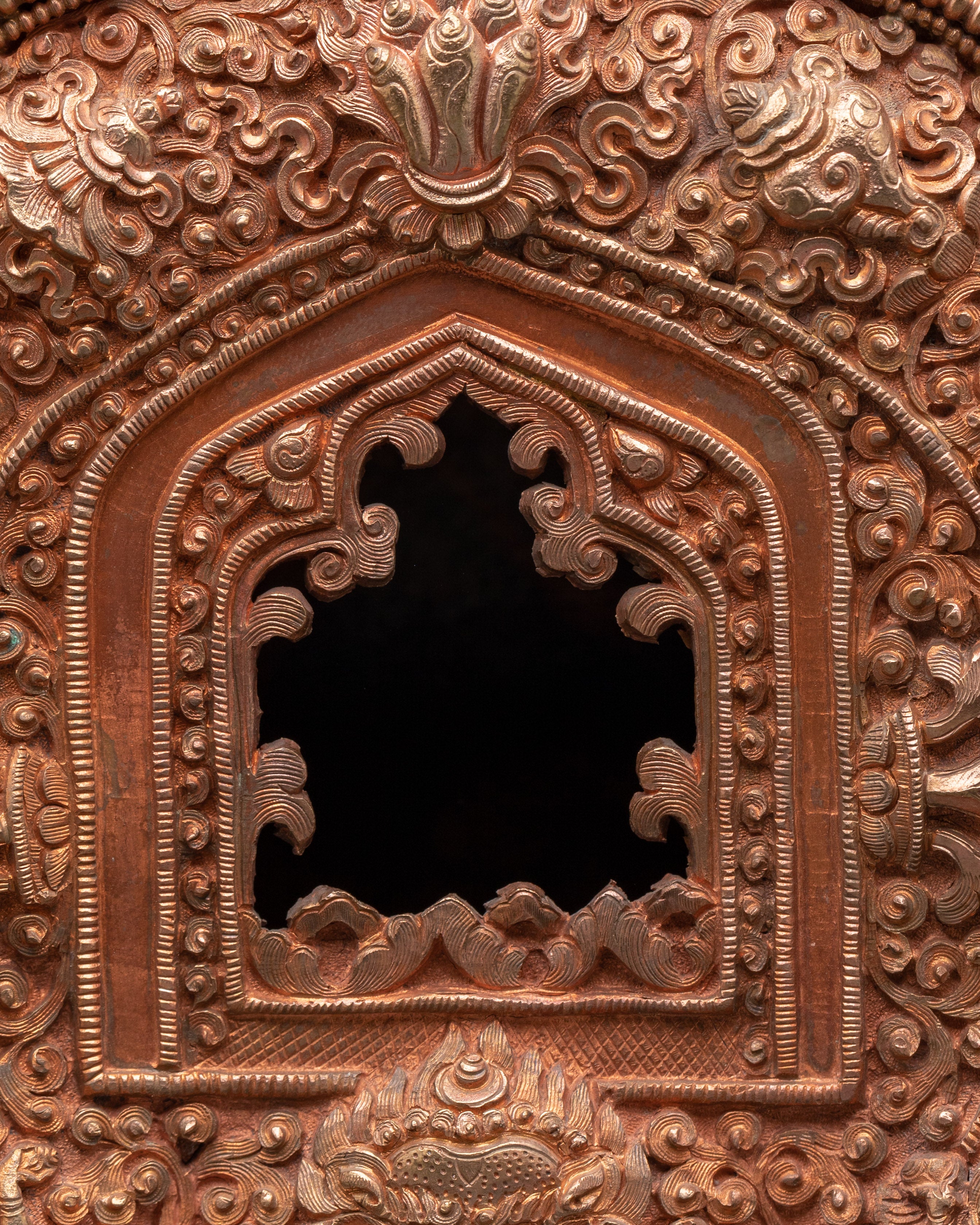 Handcrafted Spiritual Ghau Box | Copper Ritual Box for Meditation and Spiritual Practices