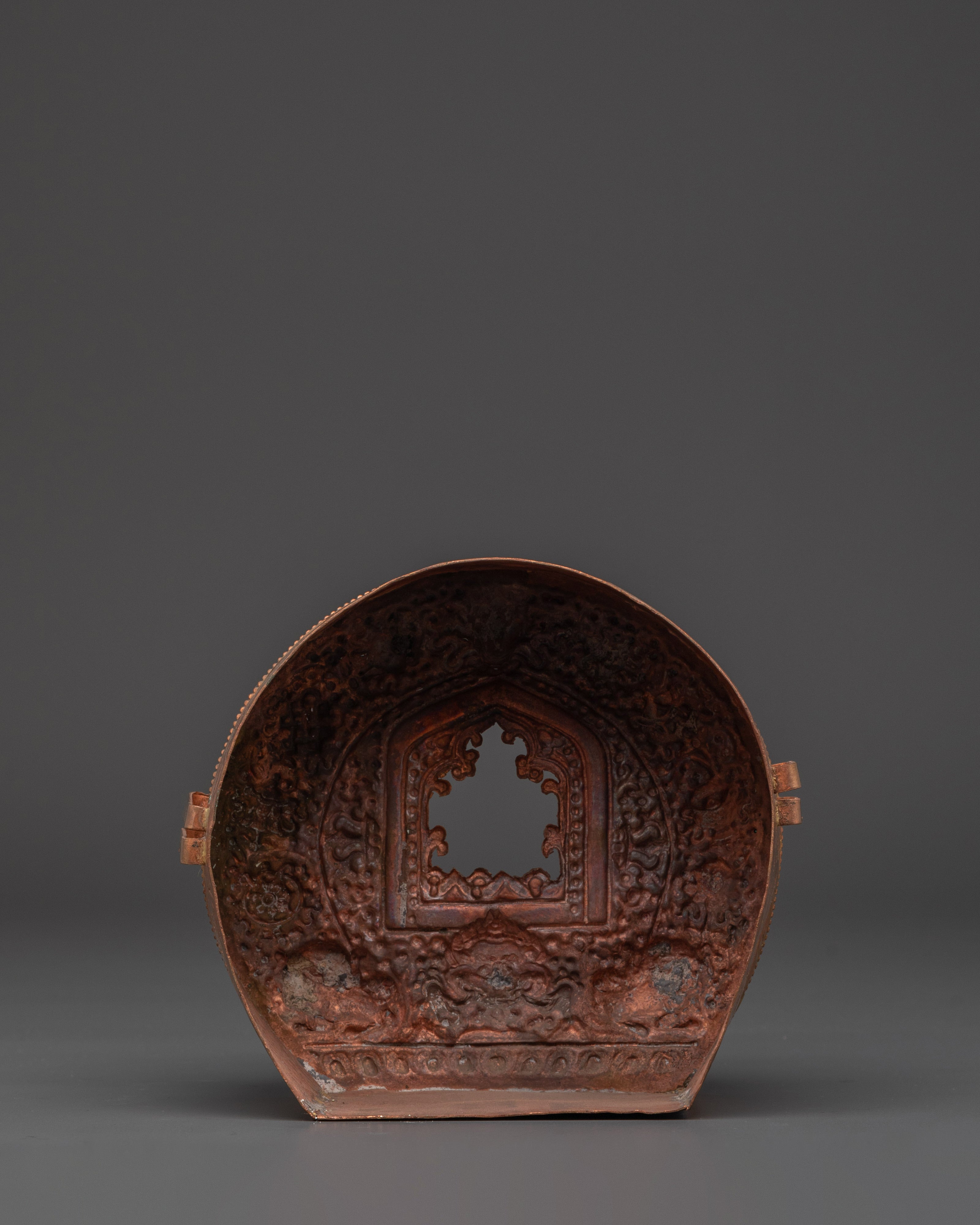 Handcrafted Spiritual Ghau Box | Copper Ritual Box for Meditation and Spiritual Practices